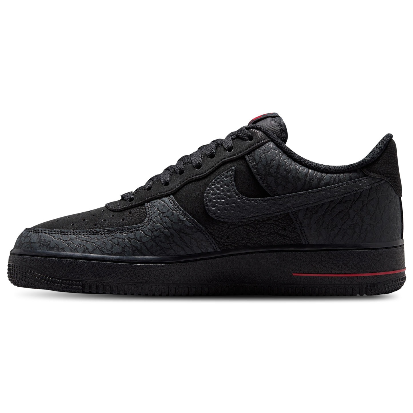 Nike Air Force 1 Low LE - Men's - Black/Tough Red/Dark Smoke Grey