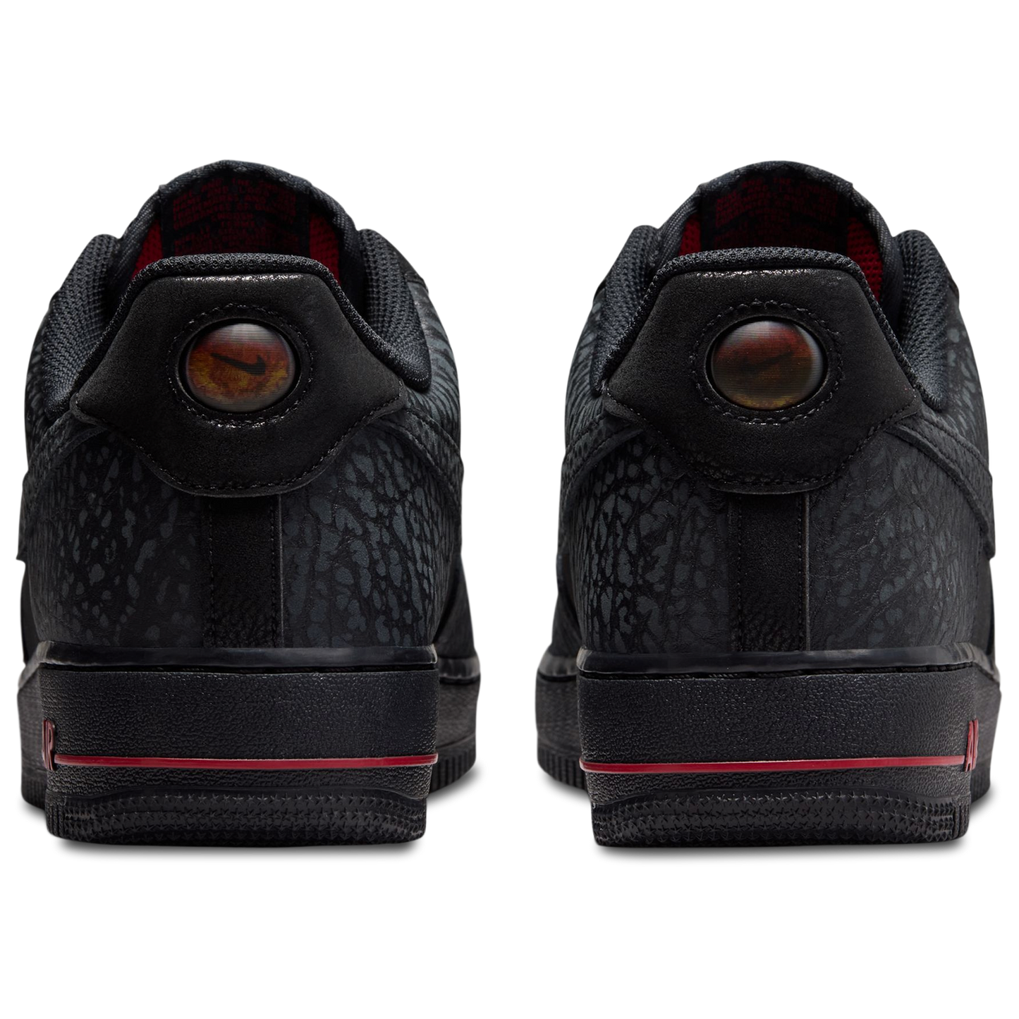 Nike Air Force 1 Low LE - Men's - Black/Tough Red/Dark Smoke Grey