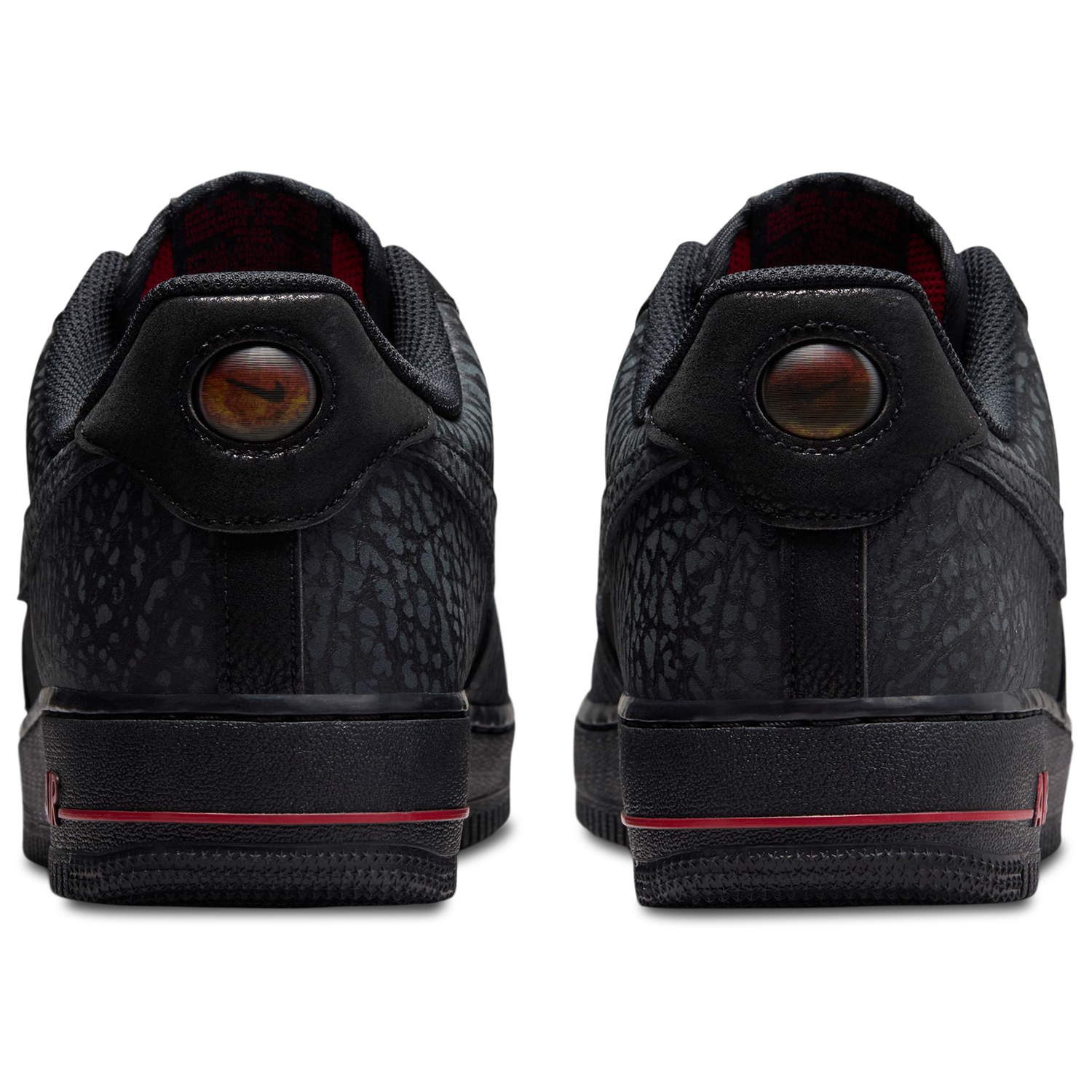 Nike Air Force 1 Low LE - Men's - Black/Tough Red/Dark Smoke Grey