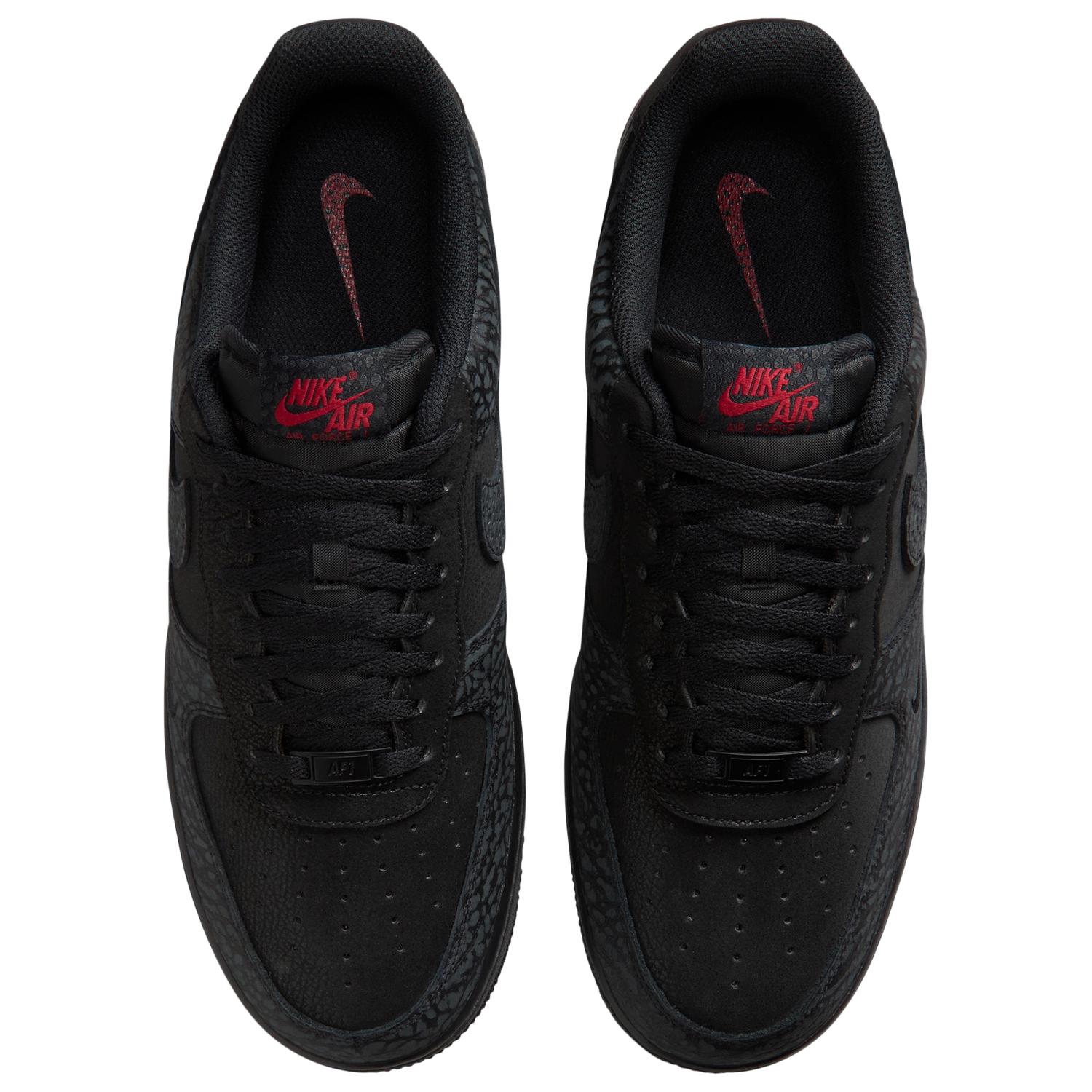 Nike Air Force 1 Low LE - Men's - Black/Tough Red/Dark Smoke Grey