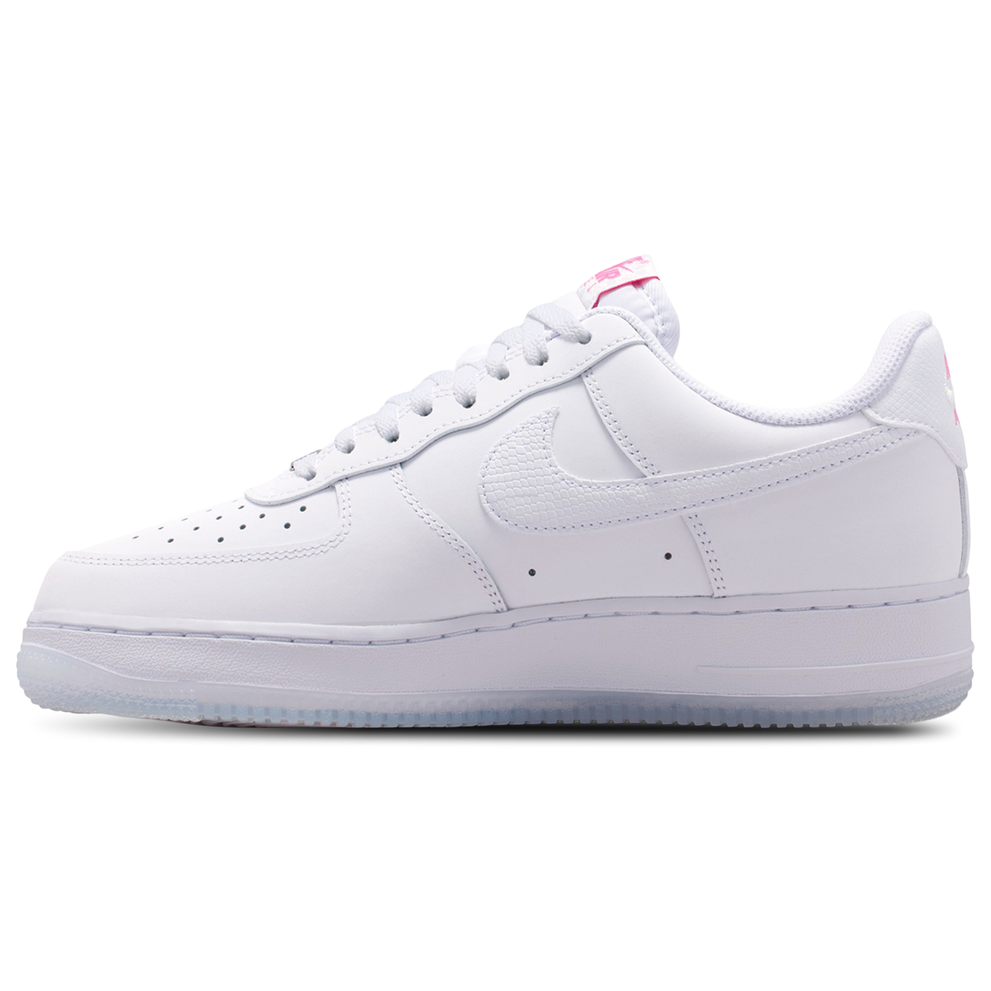 Nike Air Force 1 '07 FL1 - Women's - White/White/Lotus Pink