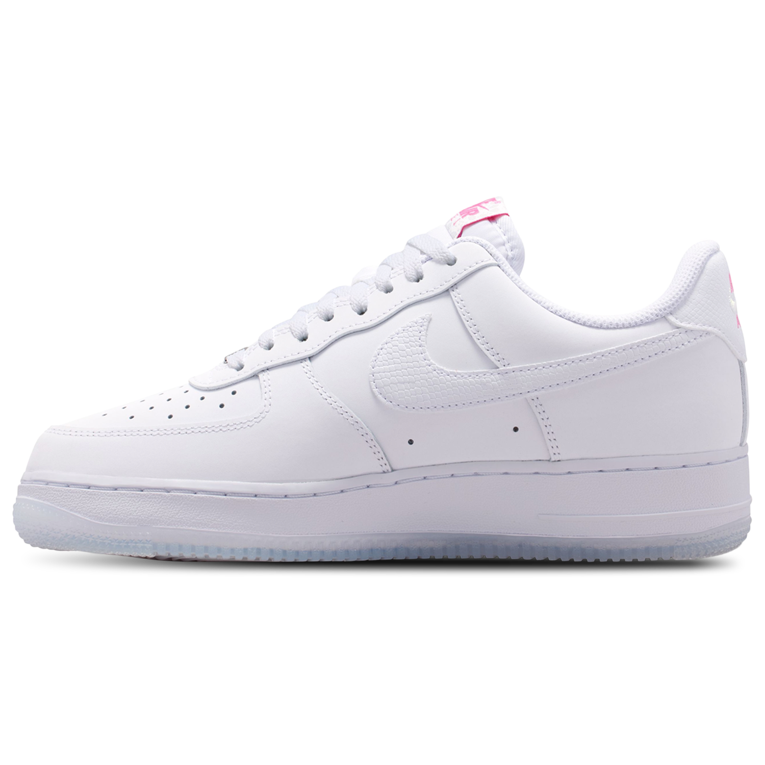 Nike Air Force 1 '07 FL1 - Women's - White/White/Lotus Pink