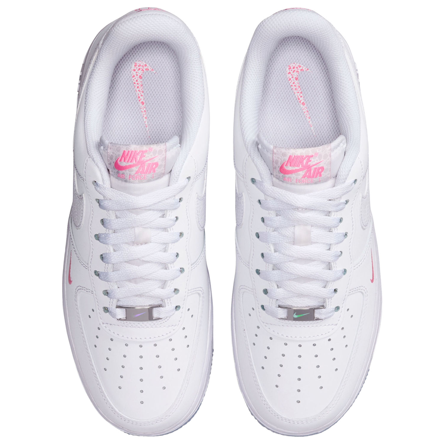 Nike Air Force 1 '07 FL1 - Women's - White/White/Lotus Pink