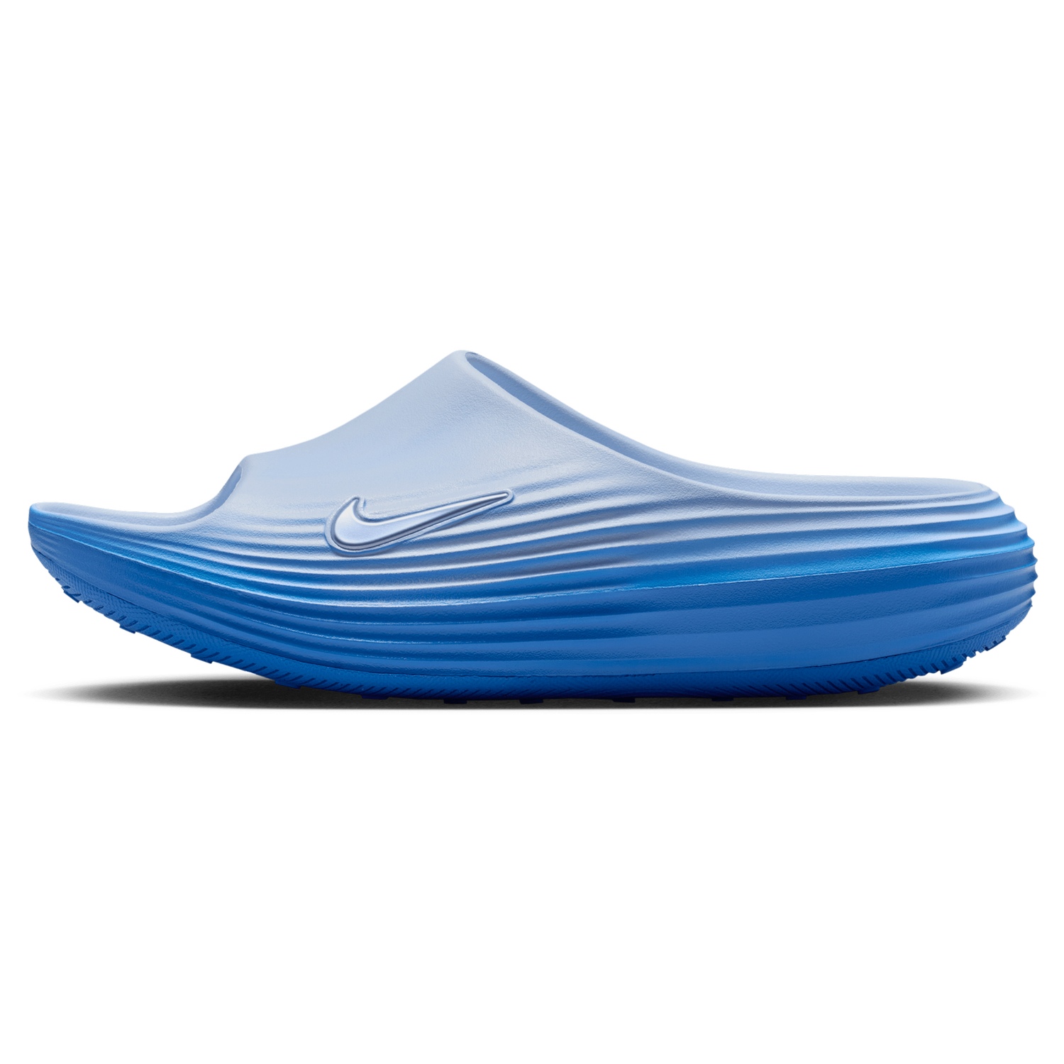 Nike ReactX Rejuven8 Slides - Women's - Hydrogen Blue/Hydrogen Blue/Blue Crystal