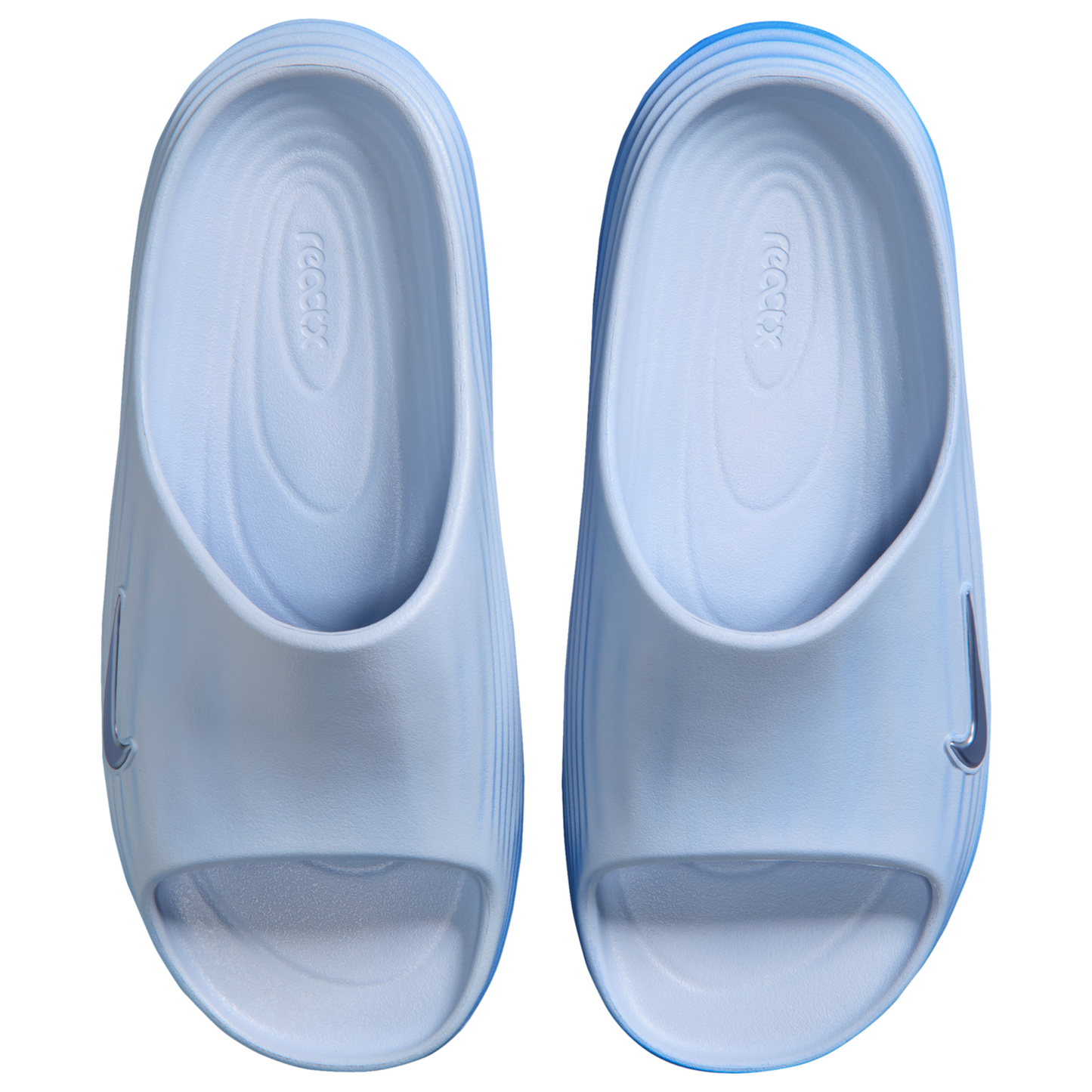 Nike ReactX Rejuven8 Slides - Women's - Hydrogen Blue/Hydrogen Blue/Blue Crystal