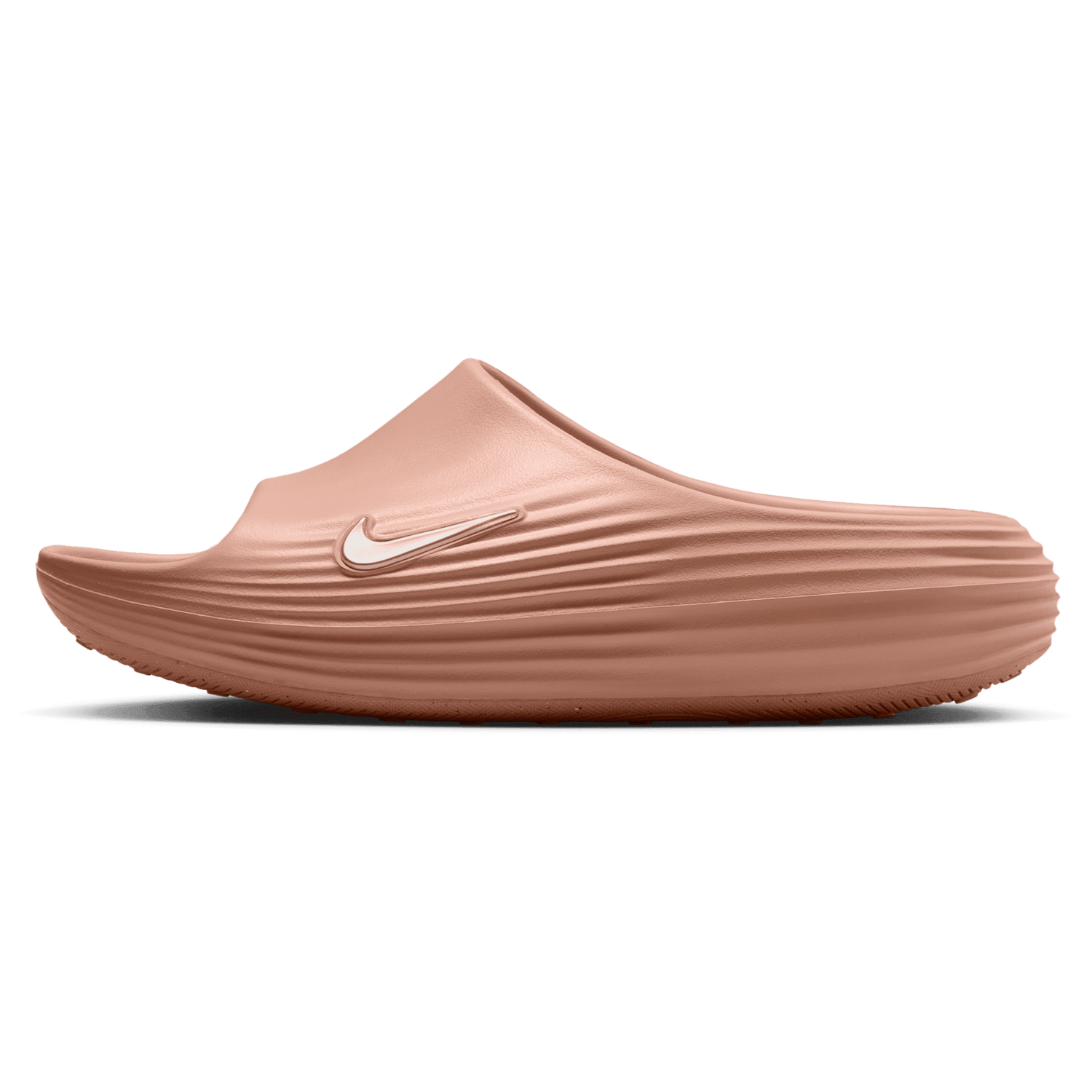 Nike ReactX Rejuven8 Slides - Women's - Rose Gold/Rose Gold/Rose Gold