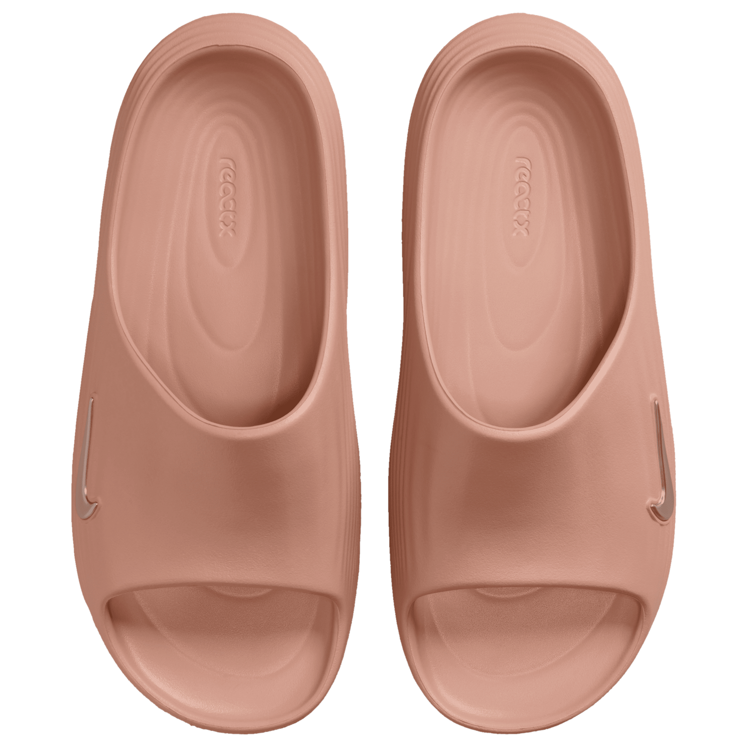 Nike ReactX Rejuven8 Slides - Women's - Rose Gold/Rose Gold/Rose Gold