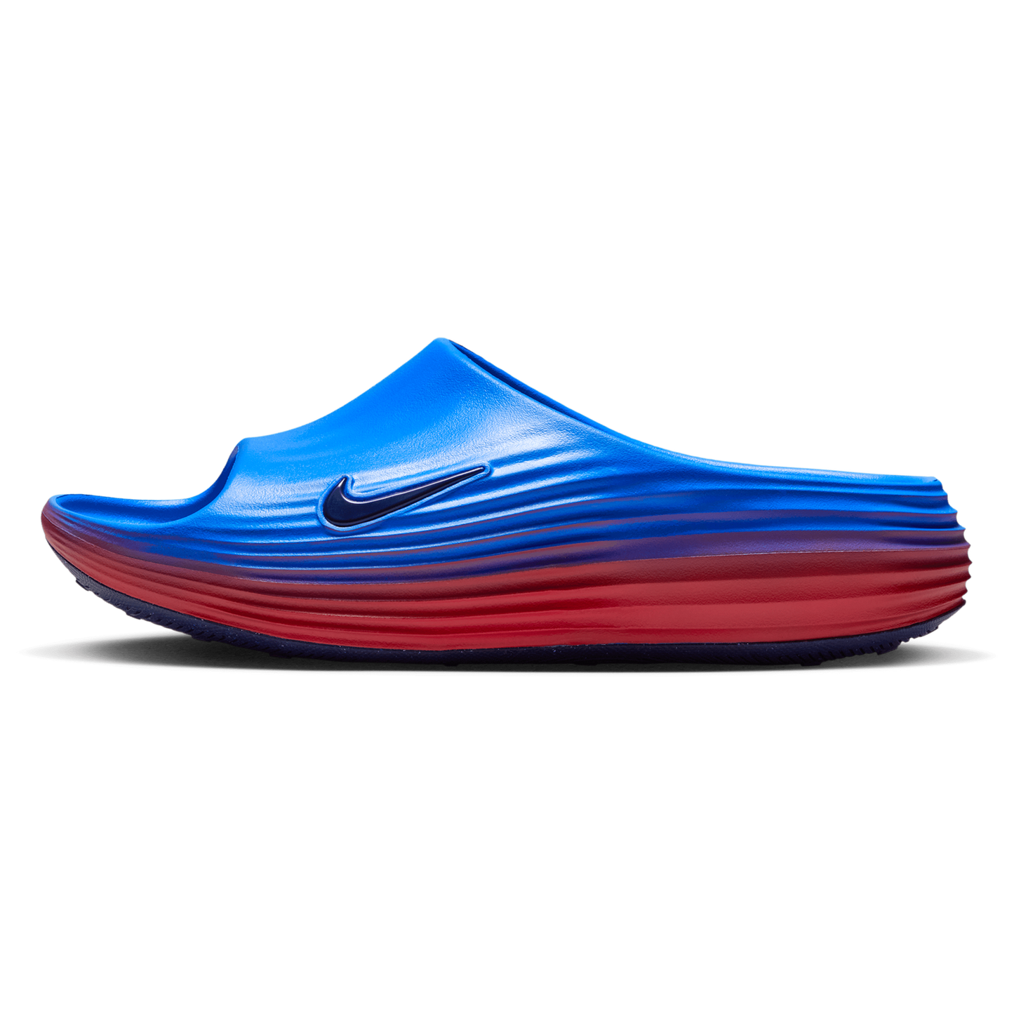 Nike ReactX Rejuven8 Slides - Women's - Lt Photo Blue/Action Red/Midnight Navy