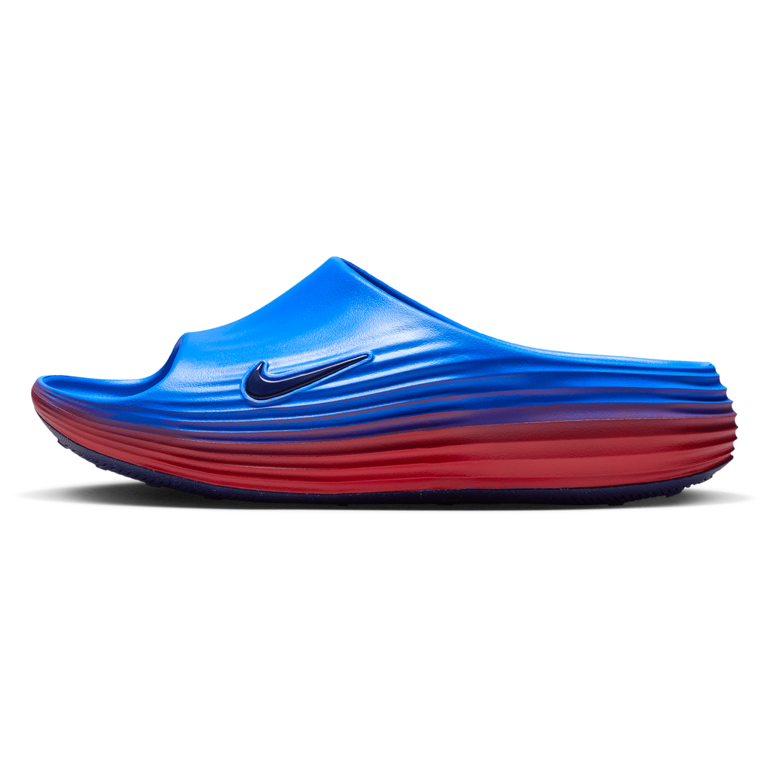 Nike ReactX Rejuven8 Slides - Women's - Lt Photo Blue/Action Red/Midnight Navy