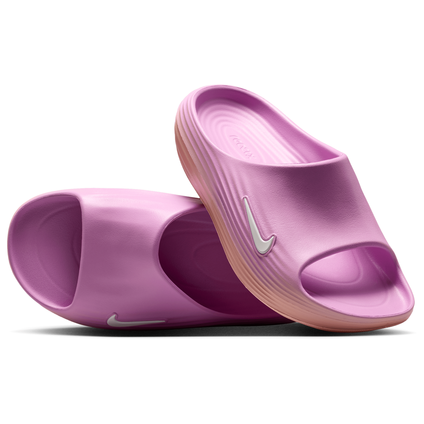 Nike ReactX Rejuven8 Slides - Women's - Arctic Orange/Lt Magenta/Sail