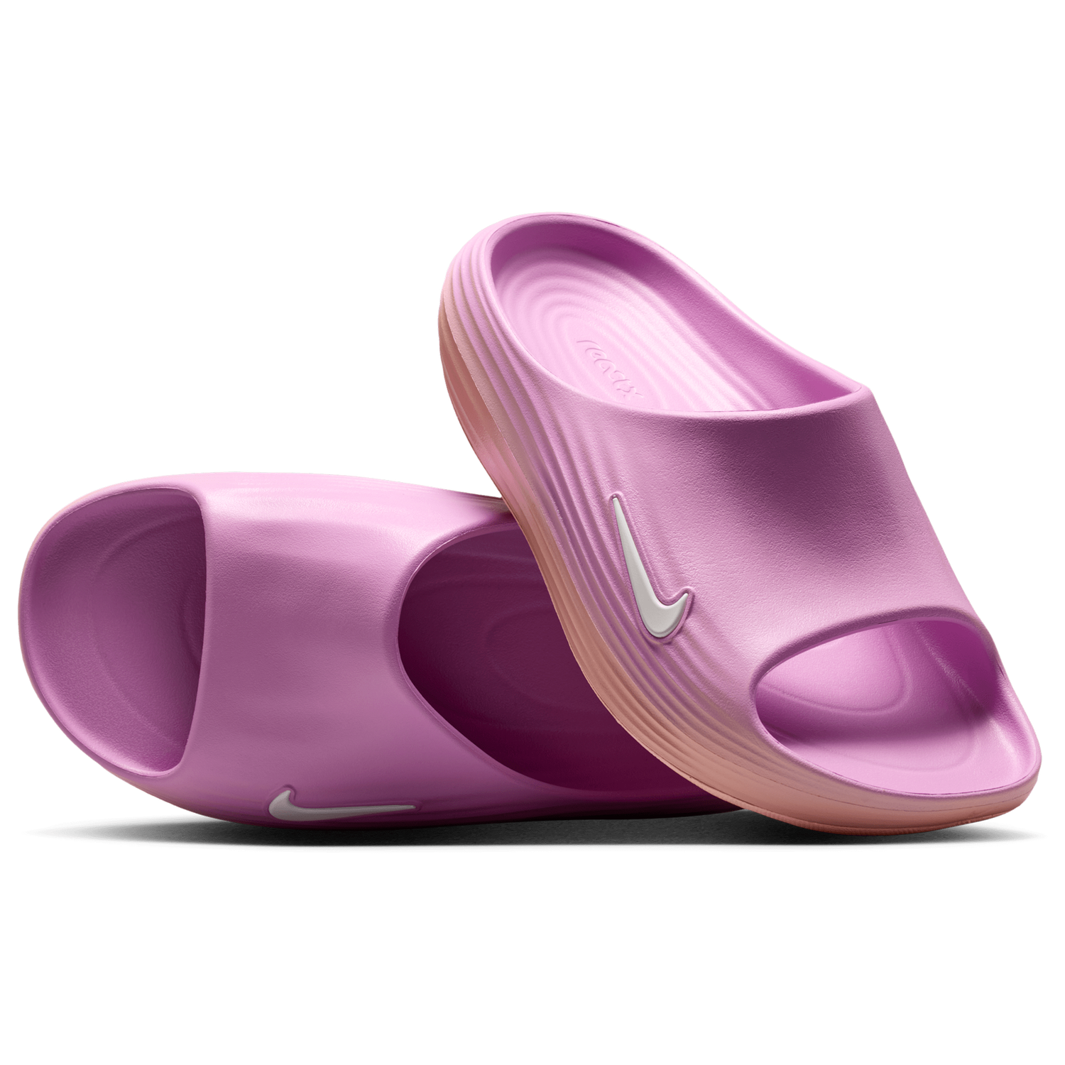 Nike ReactX Rejuven8 Slides - Women's - Arctic Orange/Lt Magenta/Sail