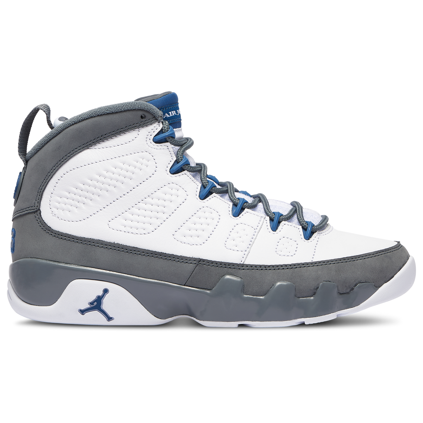 Jordan Retro 9 - Men's - Flint Grey/White/French Blue