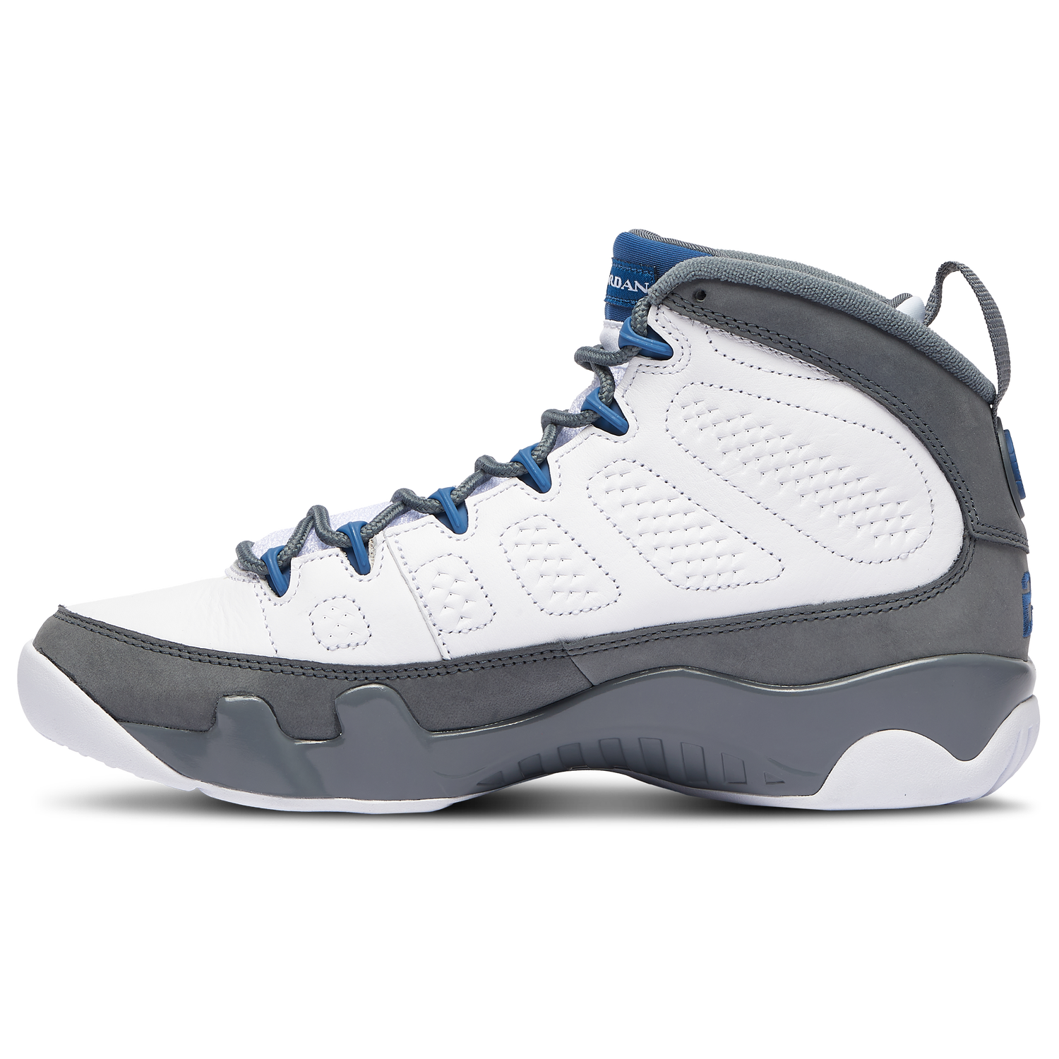 Jordan Retro 9 - Men's - Flint Grey/White/French Blue