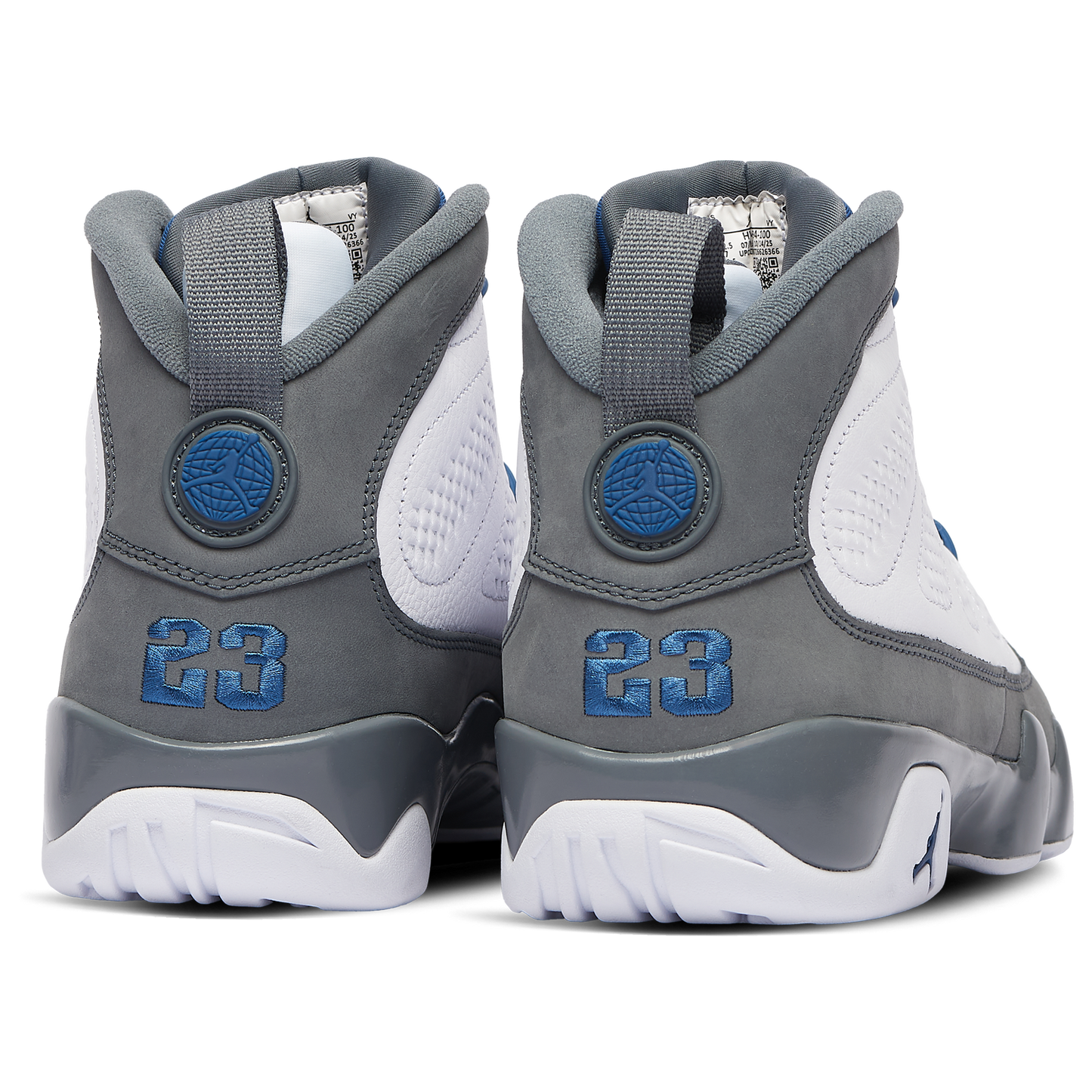 Jordan Retro 9 - Men's - Flint Grey/White/French Blue