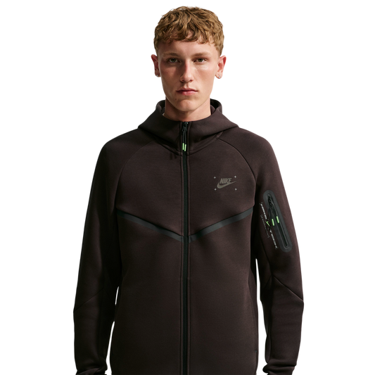 Nike Tech Fleece Full Zip Windrunner Hoodie - Men's - Brown/Black