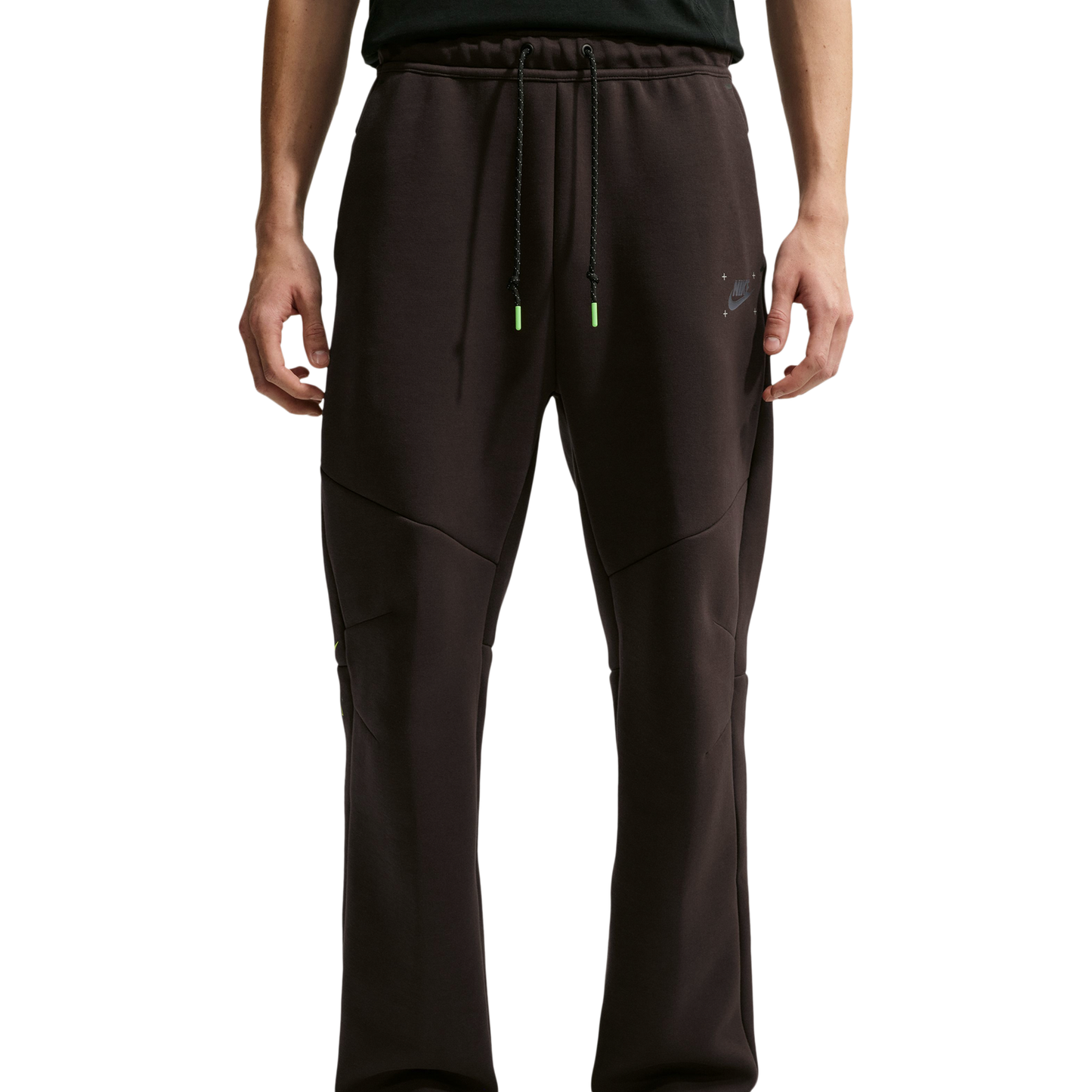 Nike Tech Fleece Open Hem Pants - Men's - Brown/Black