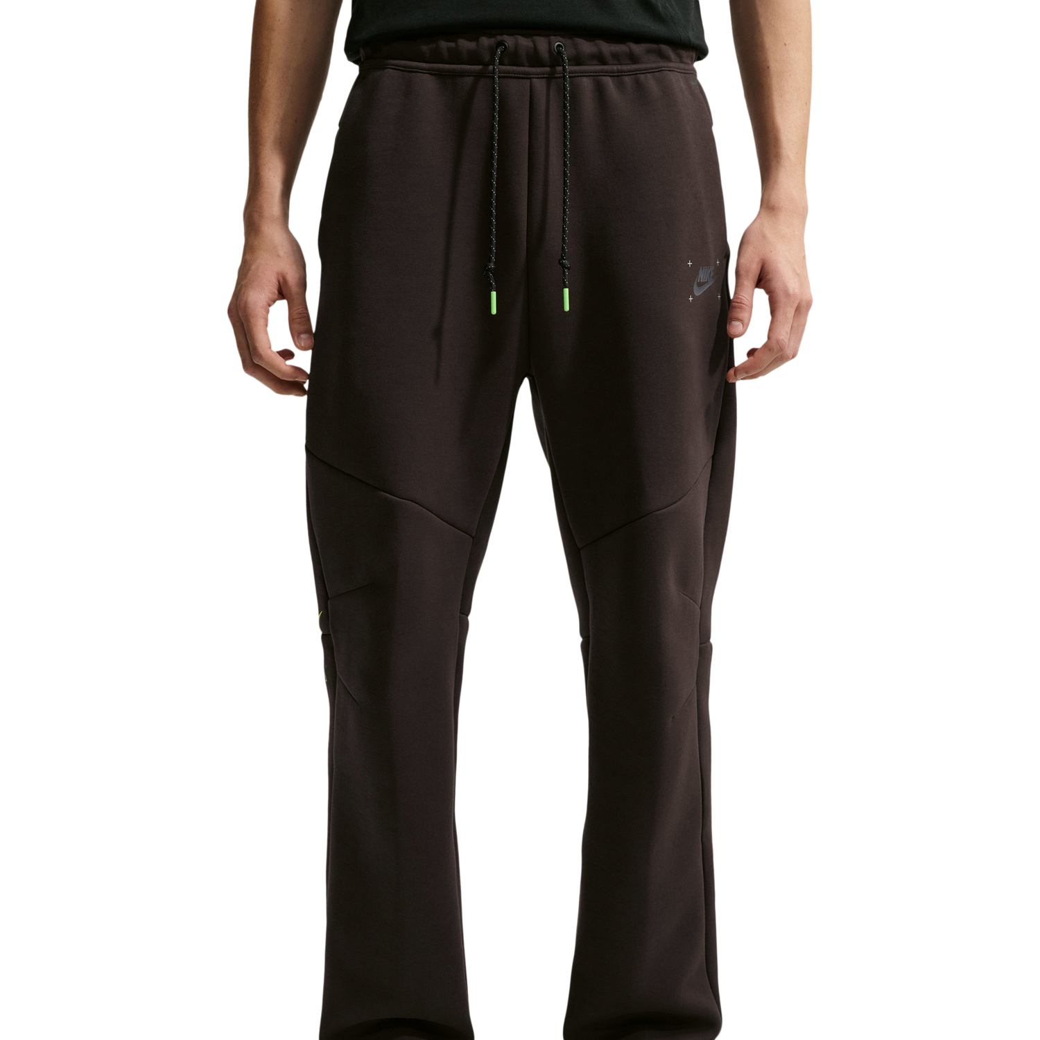 Nike Tech Fleece Open Hem Pants - Men's - Brown/Black