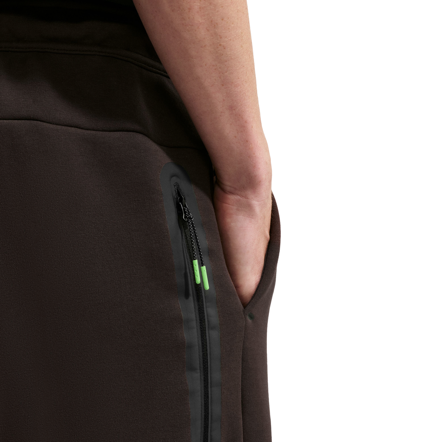 Nike Tech Fleece Open Hem Pants - Men's - Brown/Black