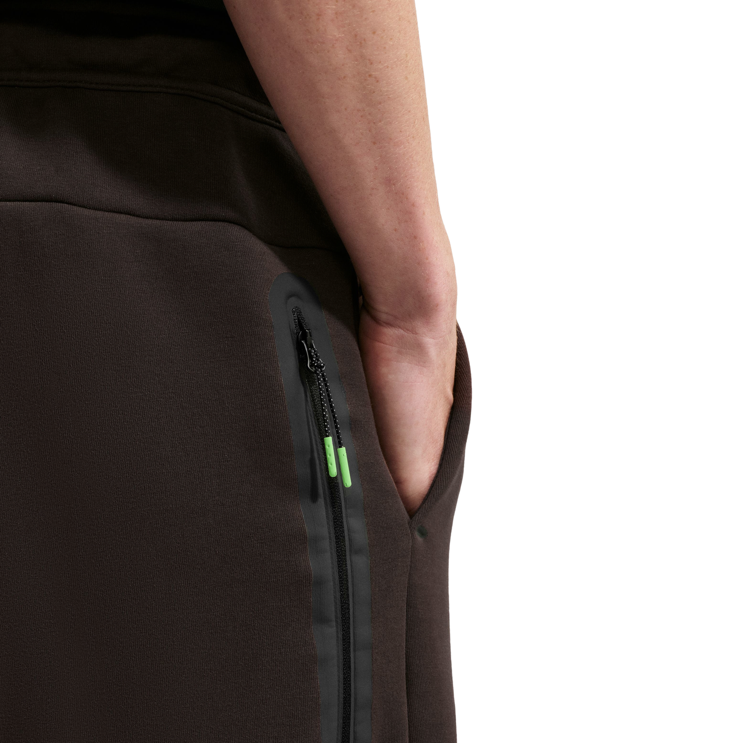 Nike Tech Fleece Open Hem Pants - Men's - Brown/Black