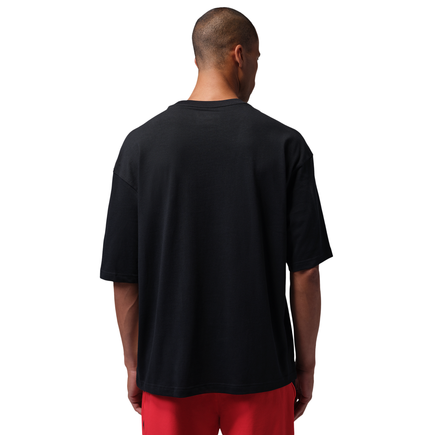Jordan Dri-FIT Sport Graphic Short Sleeve HBR SP Crew - Men's - Black/Volt