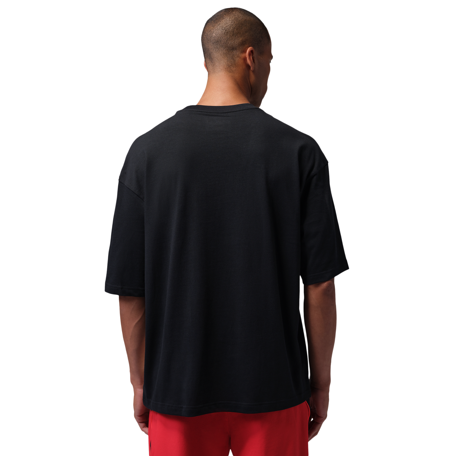 Jordan Dri-FIT Sport Graphic Short Sleeve HBR SP Crew - Men's - Black/Volt