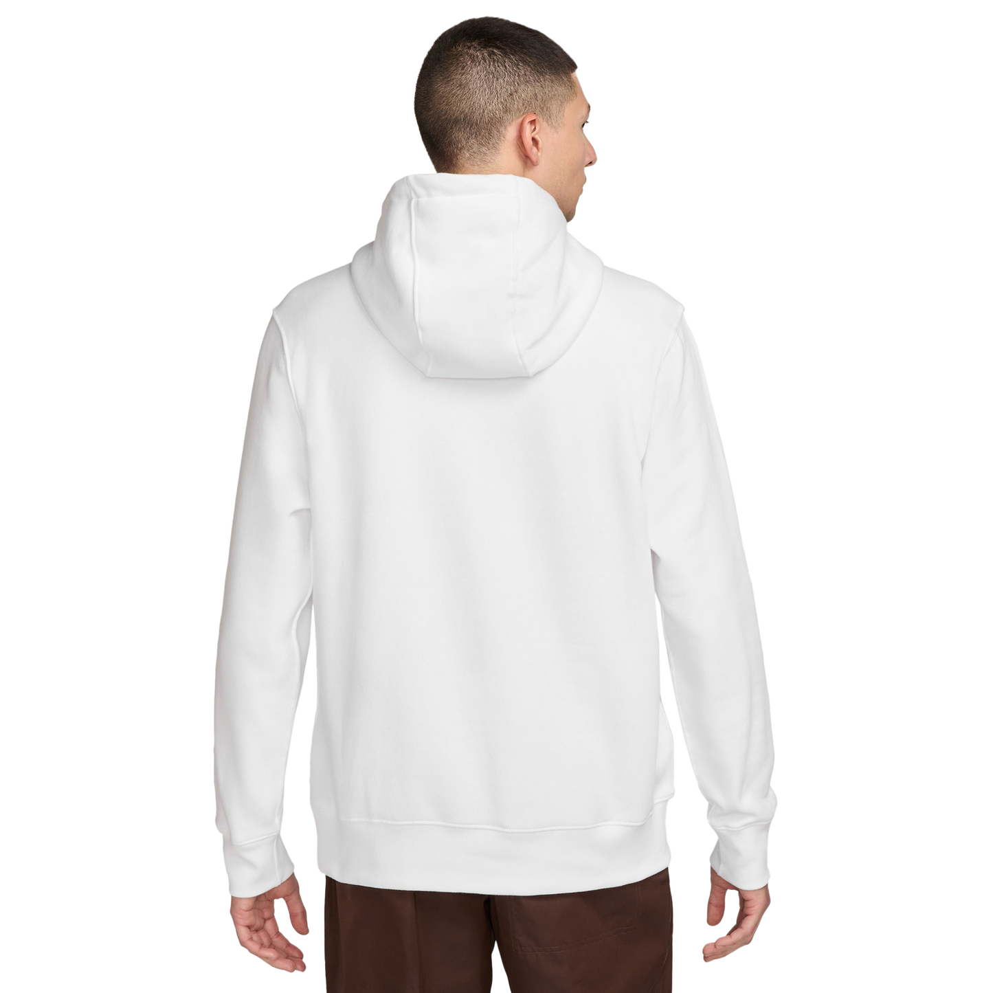 Nike Chi Club Pullover BB Hoodie - Men's - White/Cosmic Clay