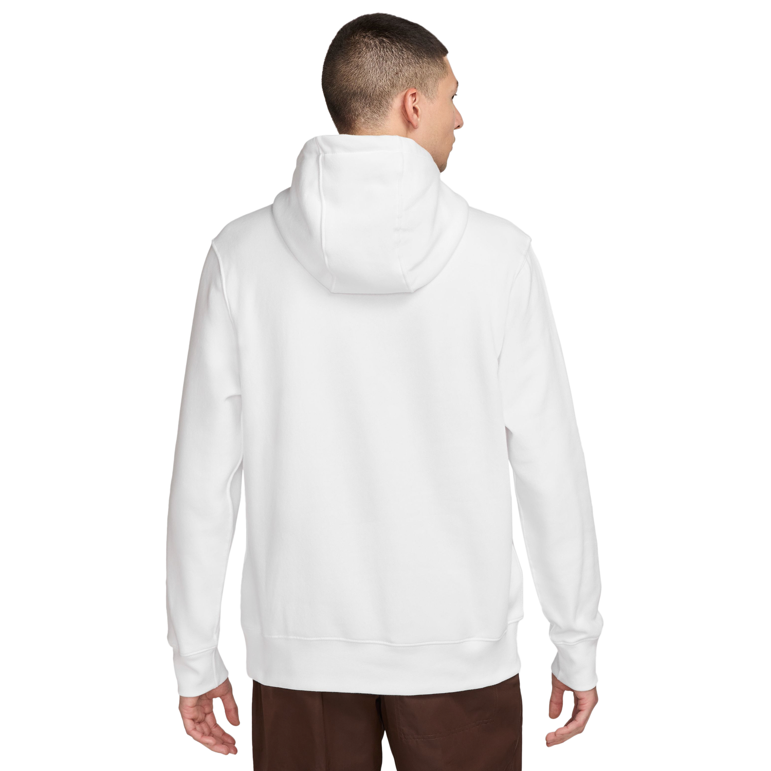 Nike Chi Club Pullover BB Hoodie - Men's - White/Cosmic Clay