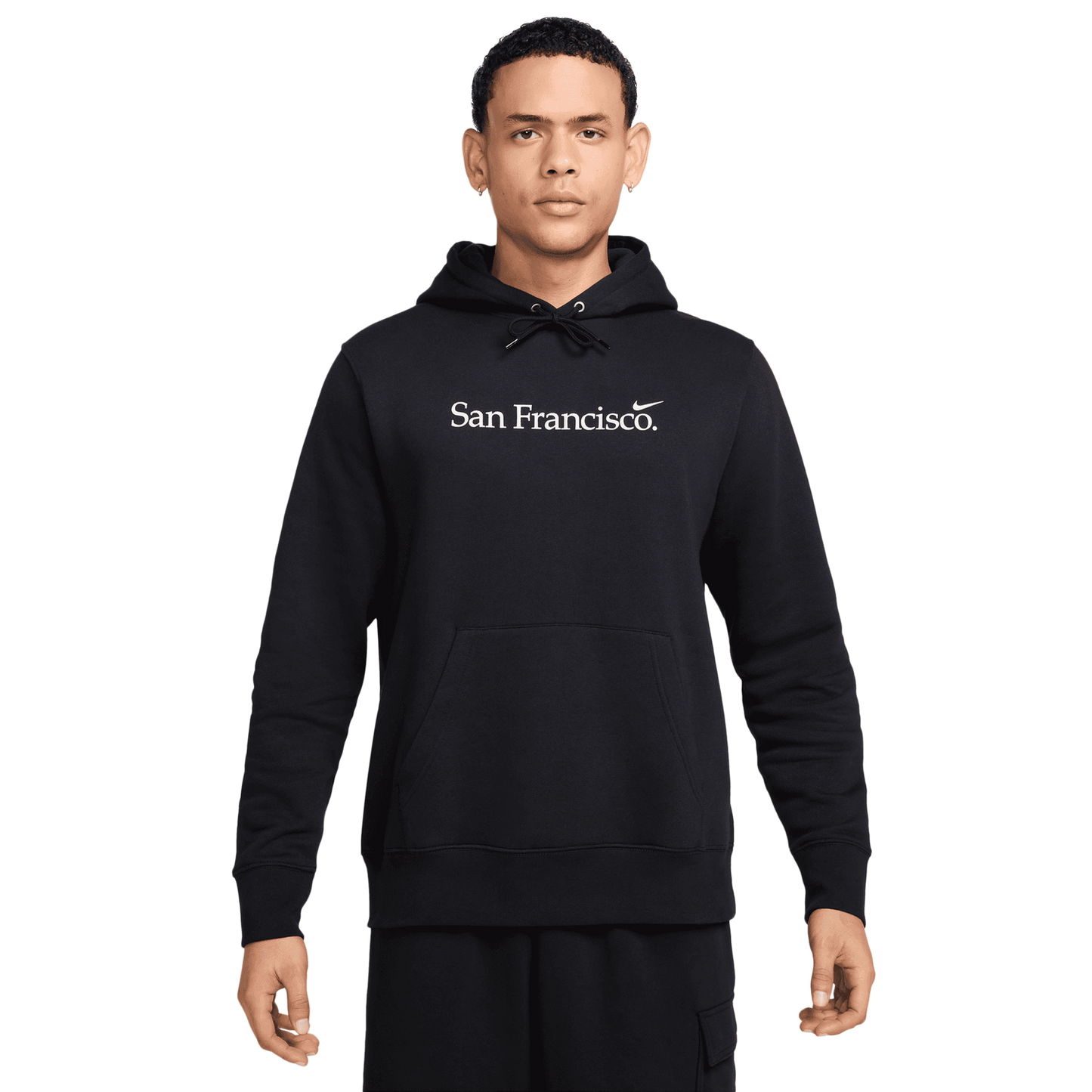 Nike San Francisco Club BB Pullover Hoodie - Men's - Black/White