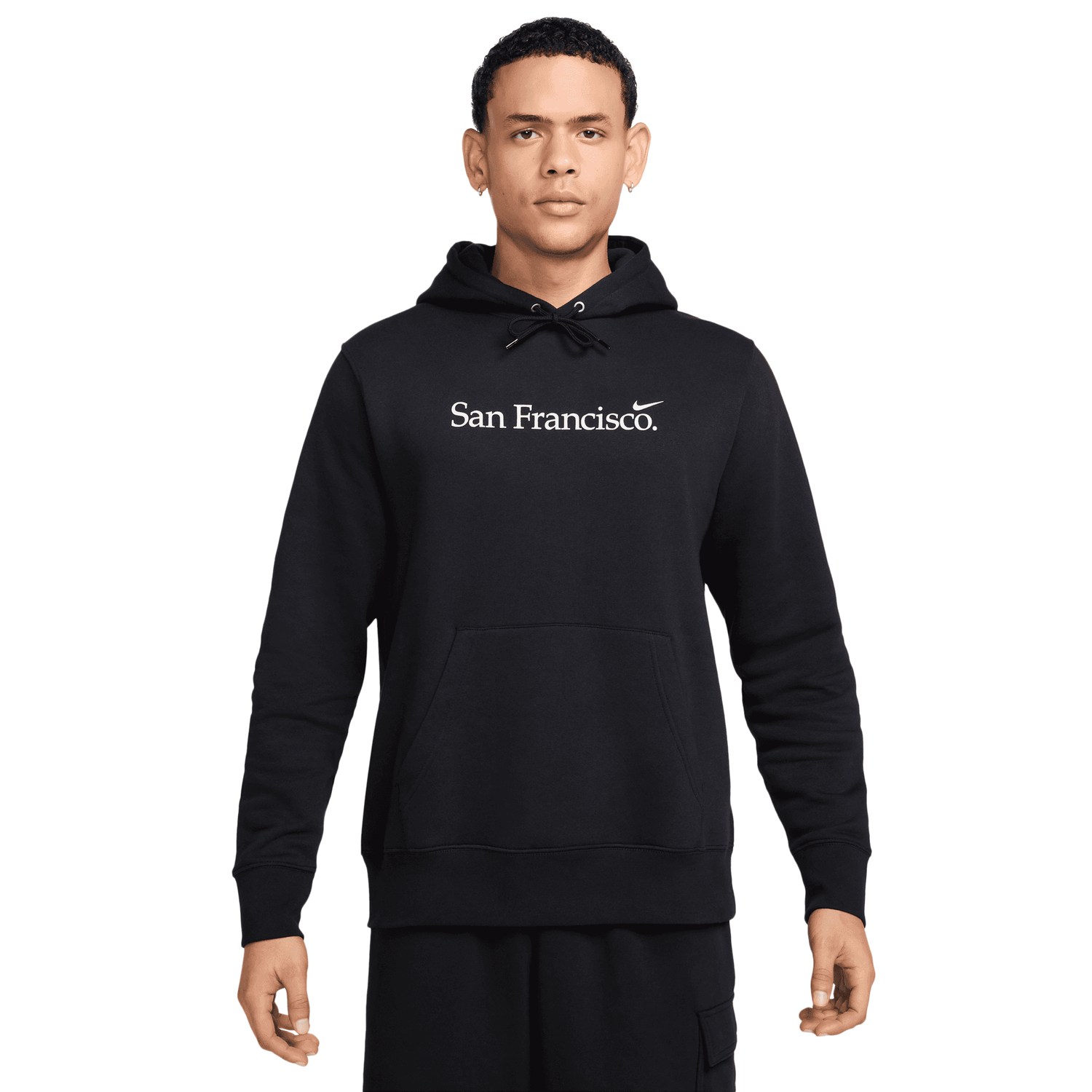 Nike San Francisco Club BB Pullover Hoodie - Men's - Black/White