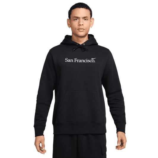 Nike San Francisco Club BB Pullover Hoodie - Men's - Black/White