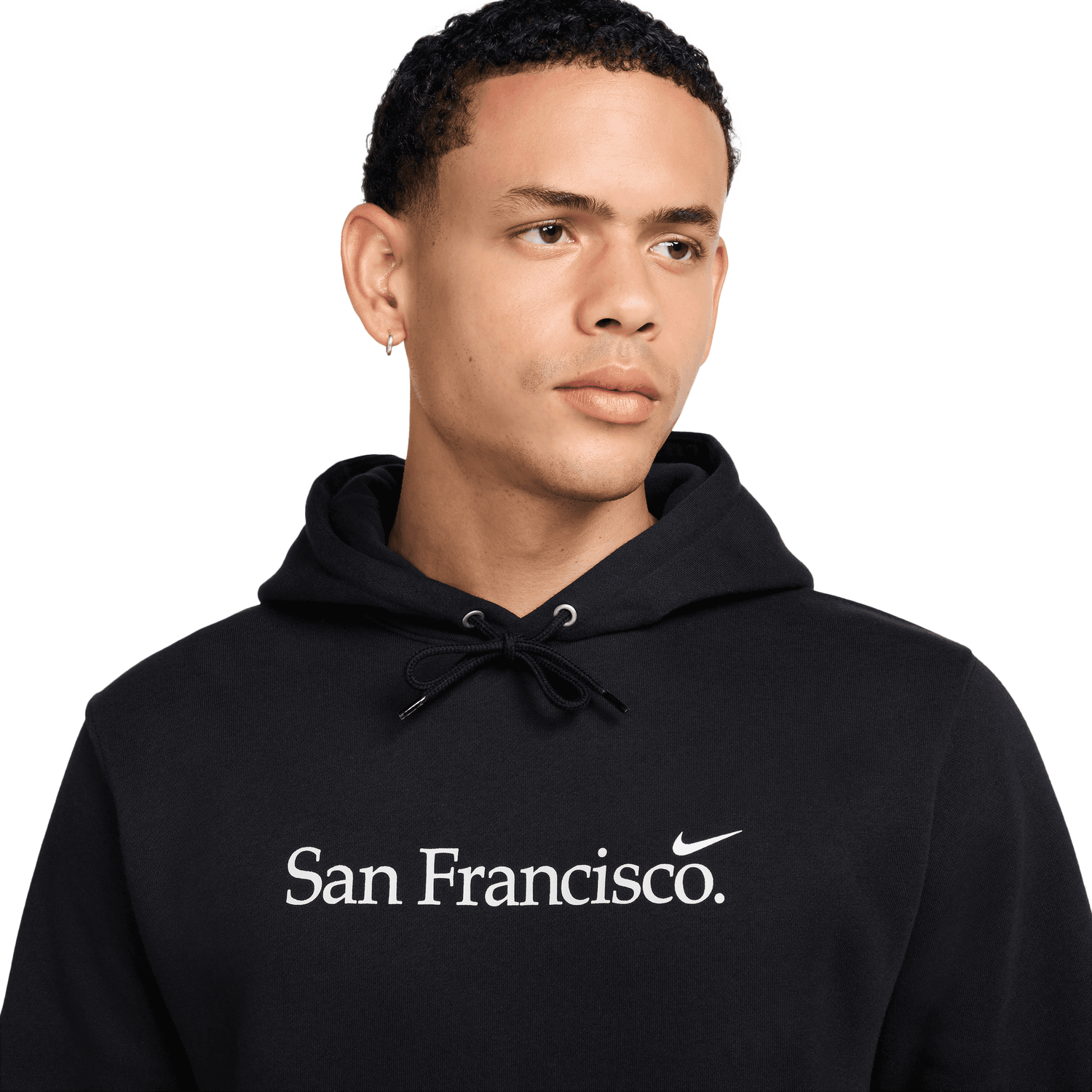 Nike San Francisco Club BB Pullover Hoodie - Men's - Black/White