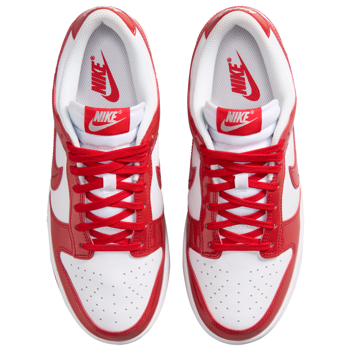 Nike Dunk Low - Women's - White/Red/Silver