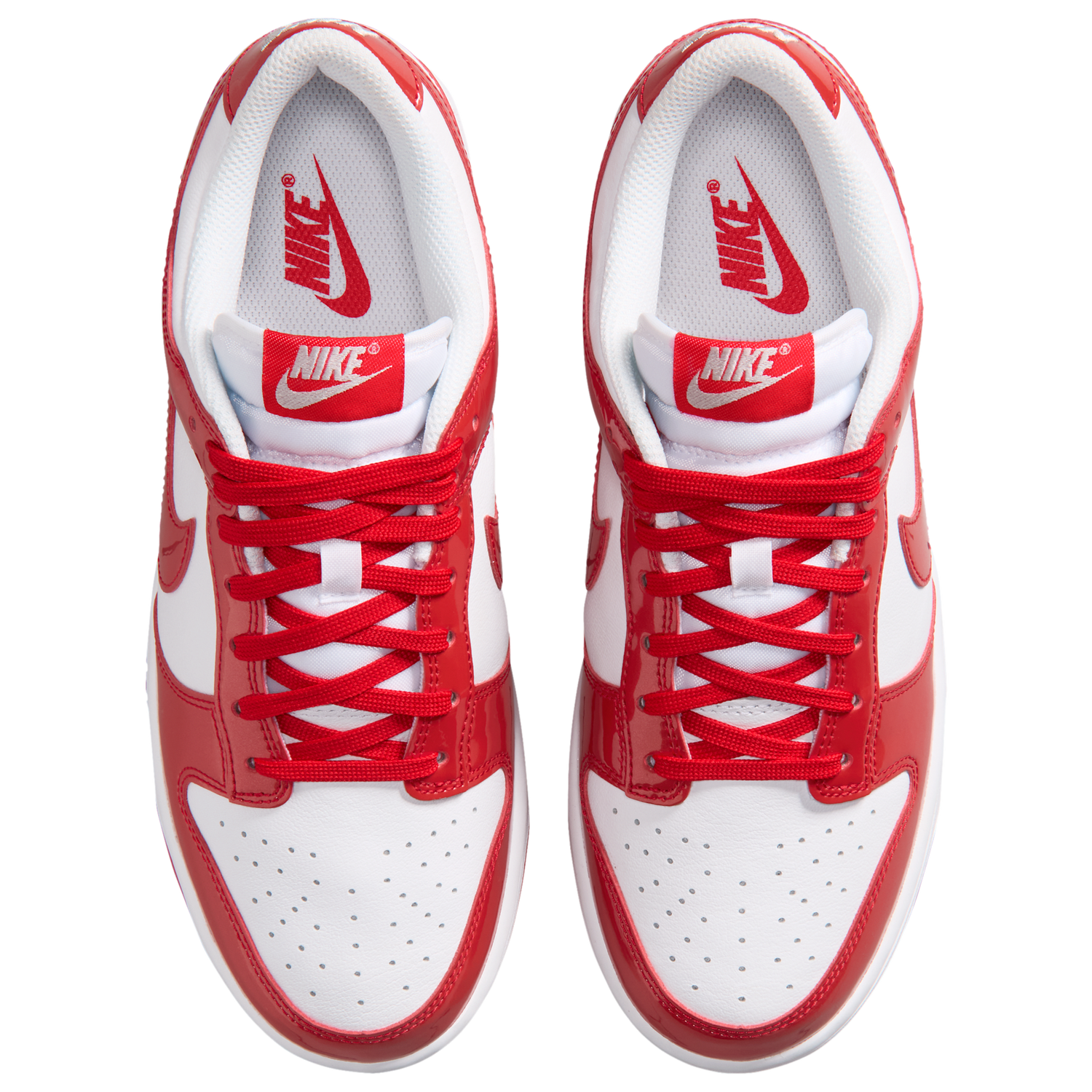 Nike Dunk Low - Women's - White/Red/Silver