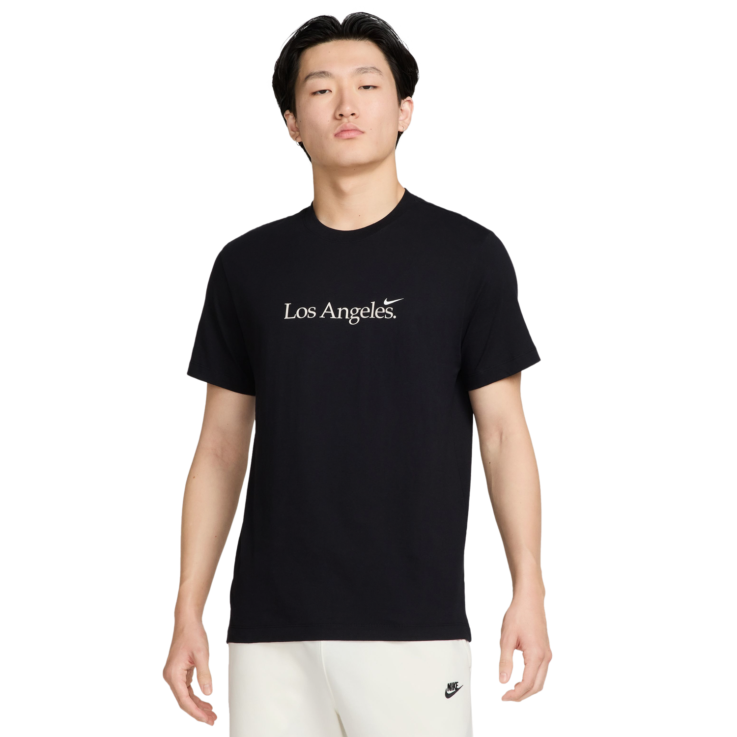 Nike LA Short Sleeve Crew T-Shirt - Men's - Black/White