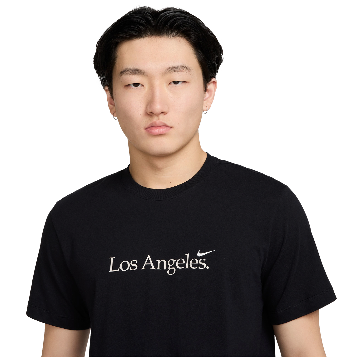 Nike LA Short Sleeve Crew T-Shirt - Men's - Black/White