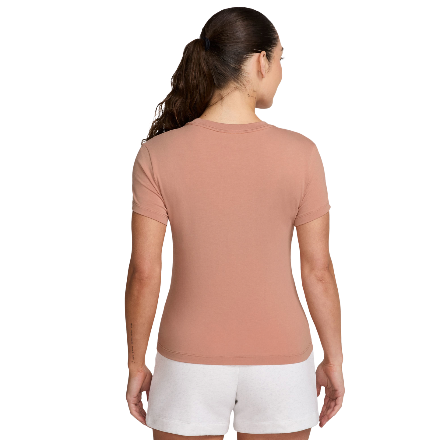Nike Chill Knit Crop T-Shirt - Women's - Rose Gold