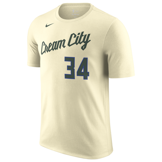 Nike Bucks Essential Statement NN T-Shirt - Men's - Tan/Multi