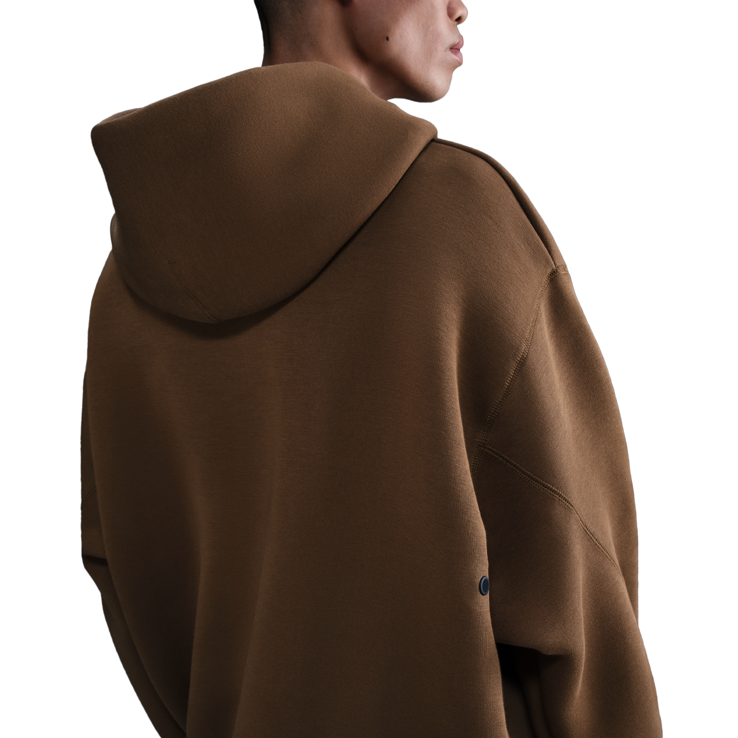 Nike Tech Fleece Hoodie - Men's - Mosswood Brown/Black