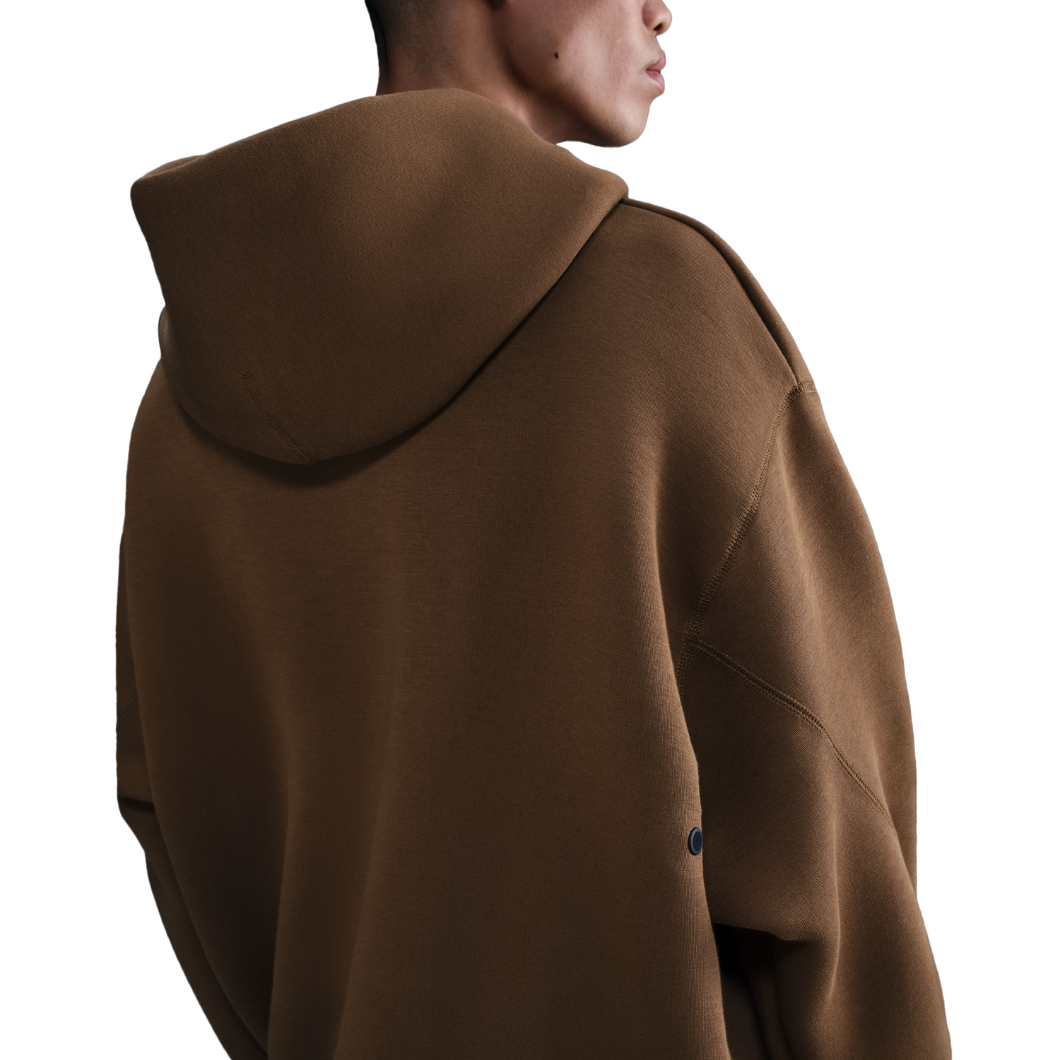Nike Tech Fleece Hoodie - Men's - Mosswood Brown/Black
