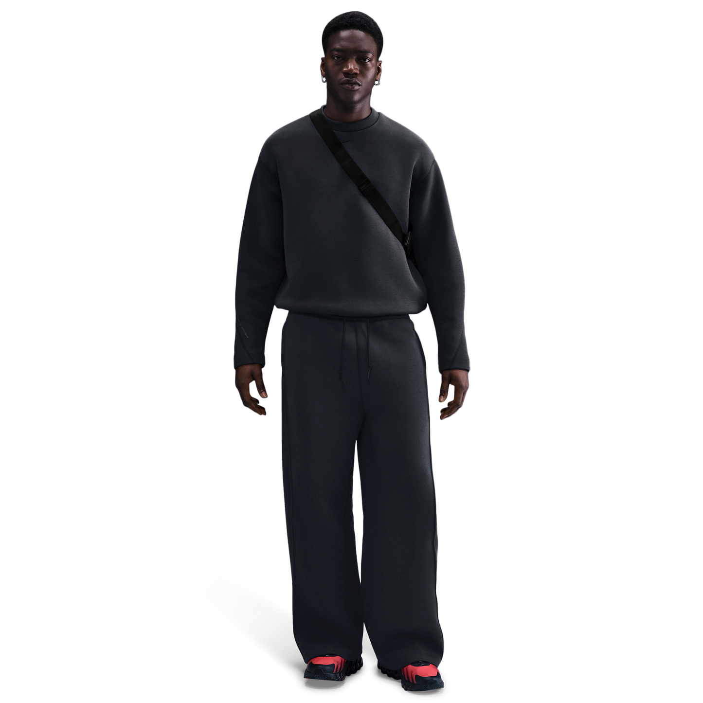 Nike Tech Fleece Crew - Men's - Black/Anthracite