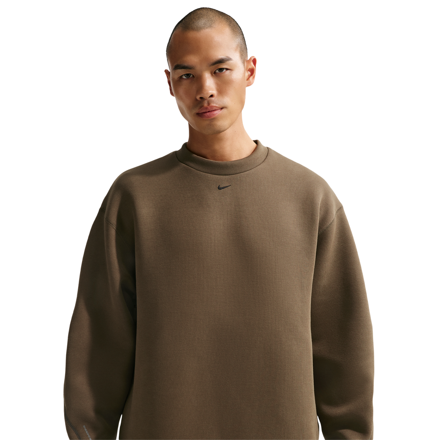 Nike Tech Fleece Crew - Men's - Dark Hazel/Black