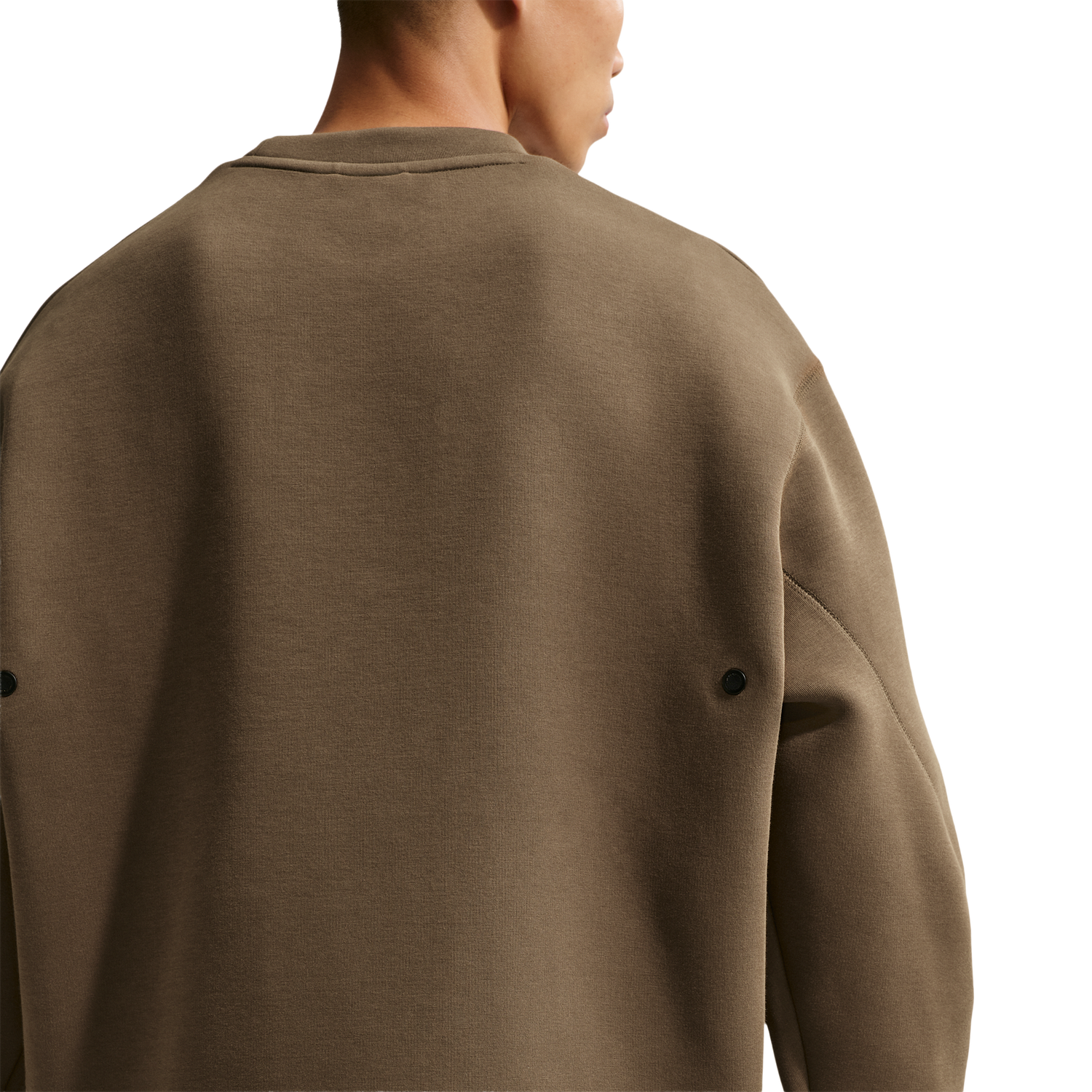 Nike Tech Fleece Crew - Men's - Dark Hazel/Black