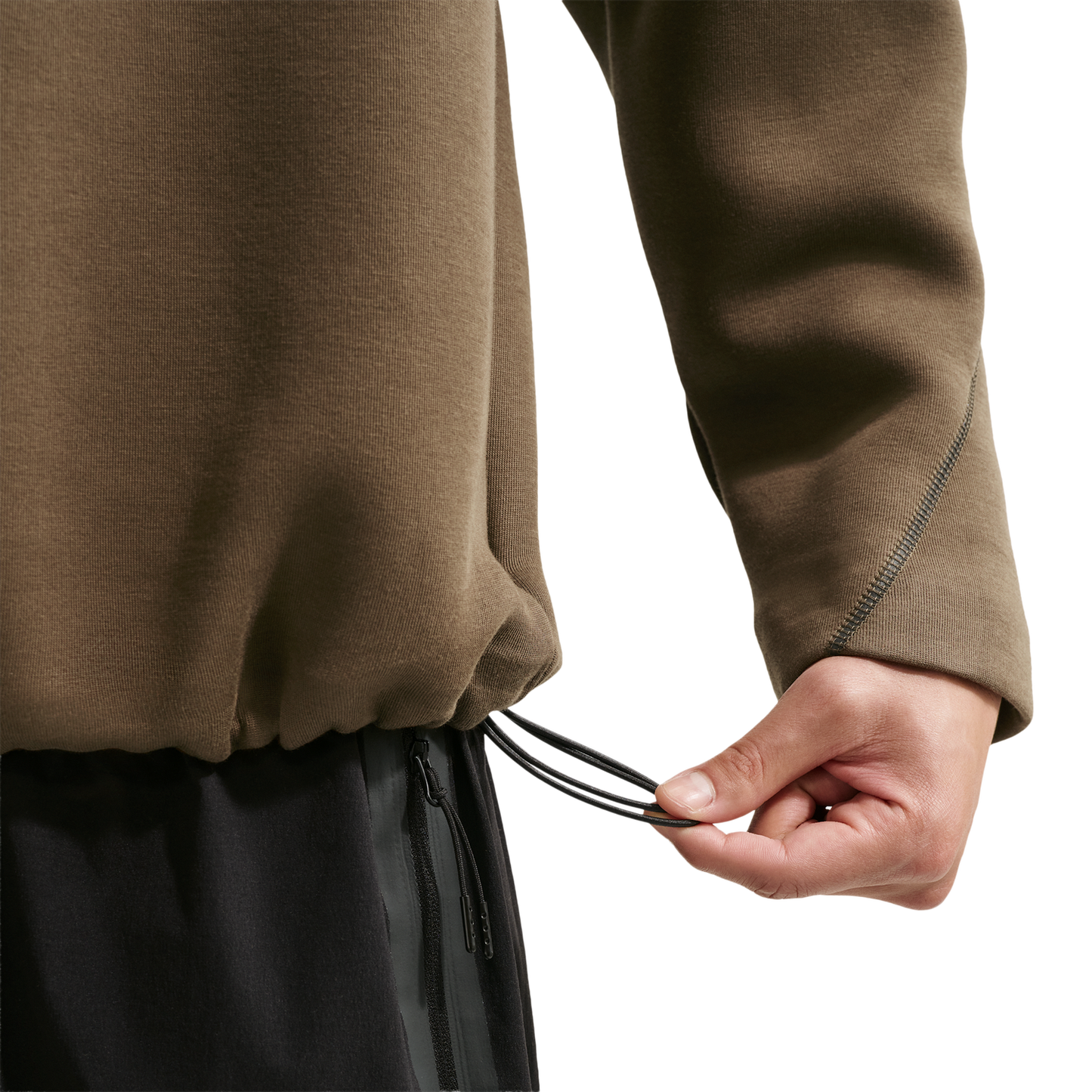 Nike Tech Fleece Crew - Men's - Dark Hazel/Black