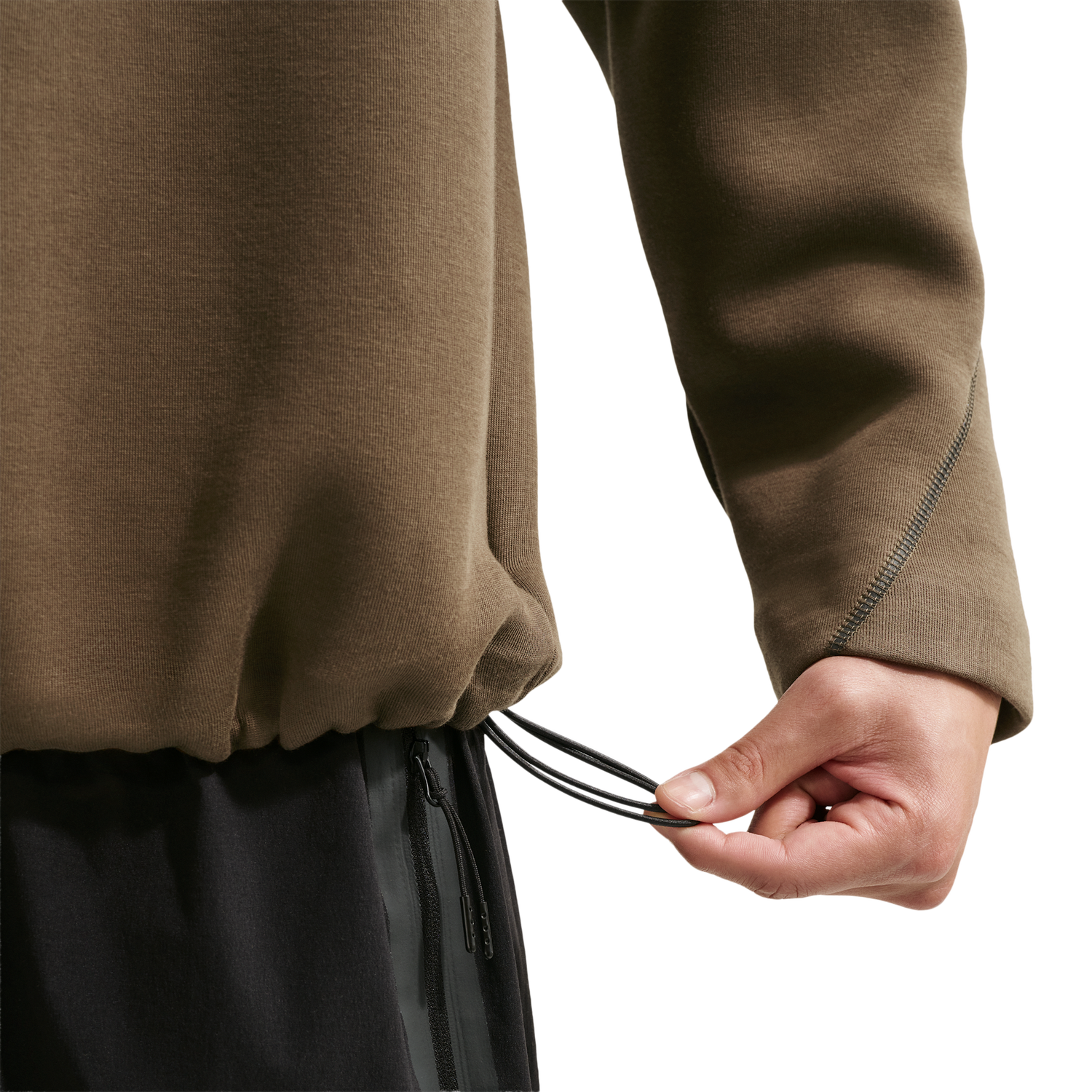 Nike Tech Fleece Crew - Men's - Dark Hazel/Black