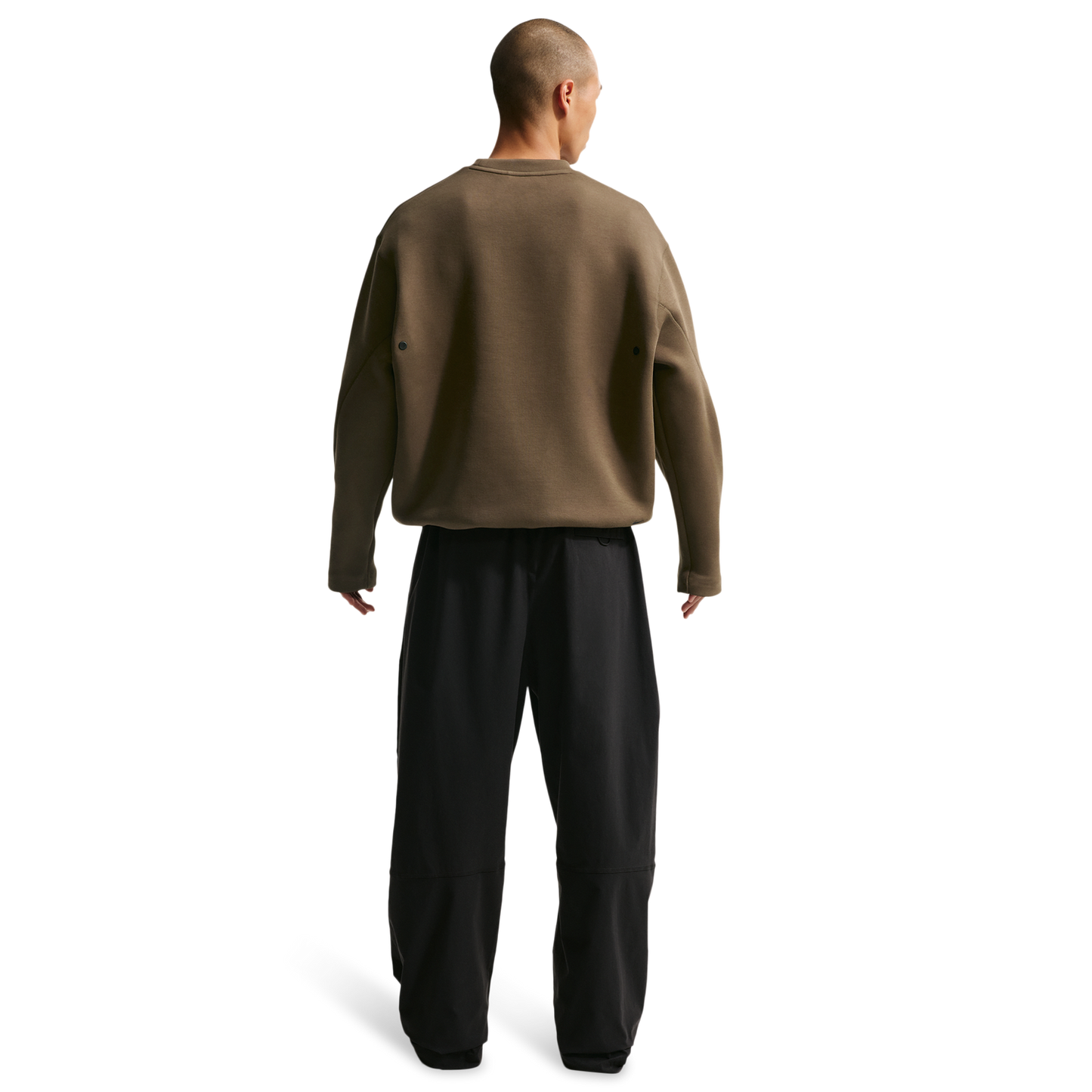 Nike Tech Fleece Crew - Men's - Dark Hazel/Black