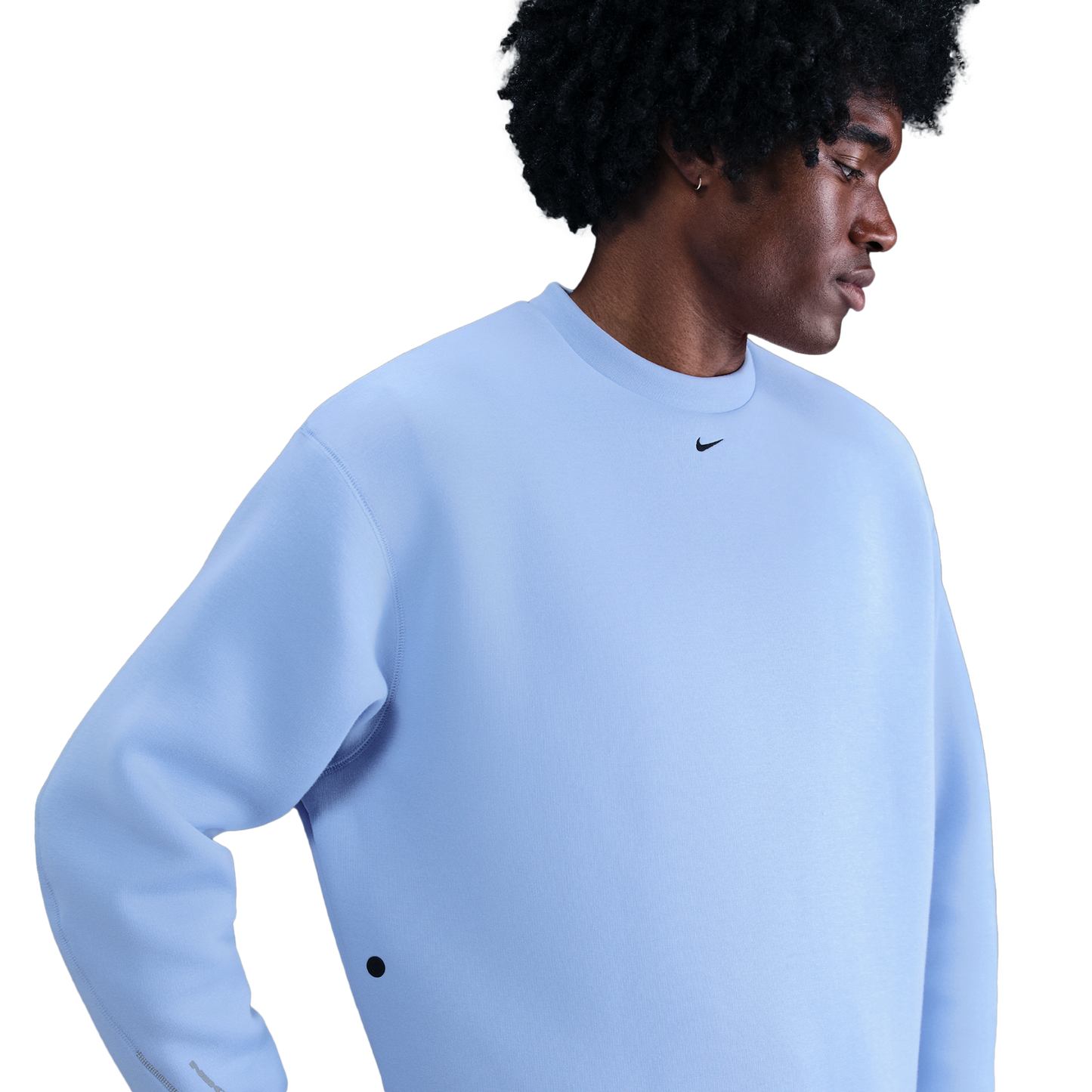 Nike Tech Fleece Crew - Men's - Aluminum/Black