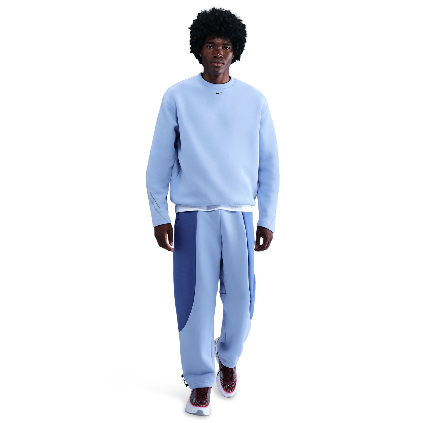 Nike Tech Fleece Crew - Men's - Aluminum/Black
