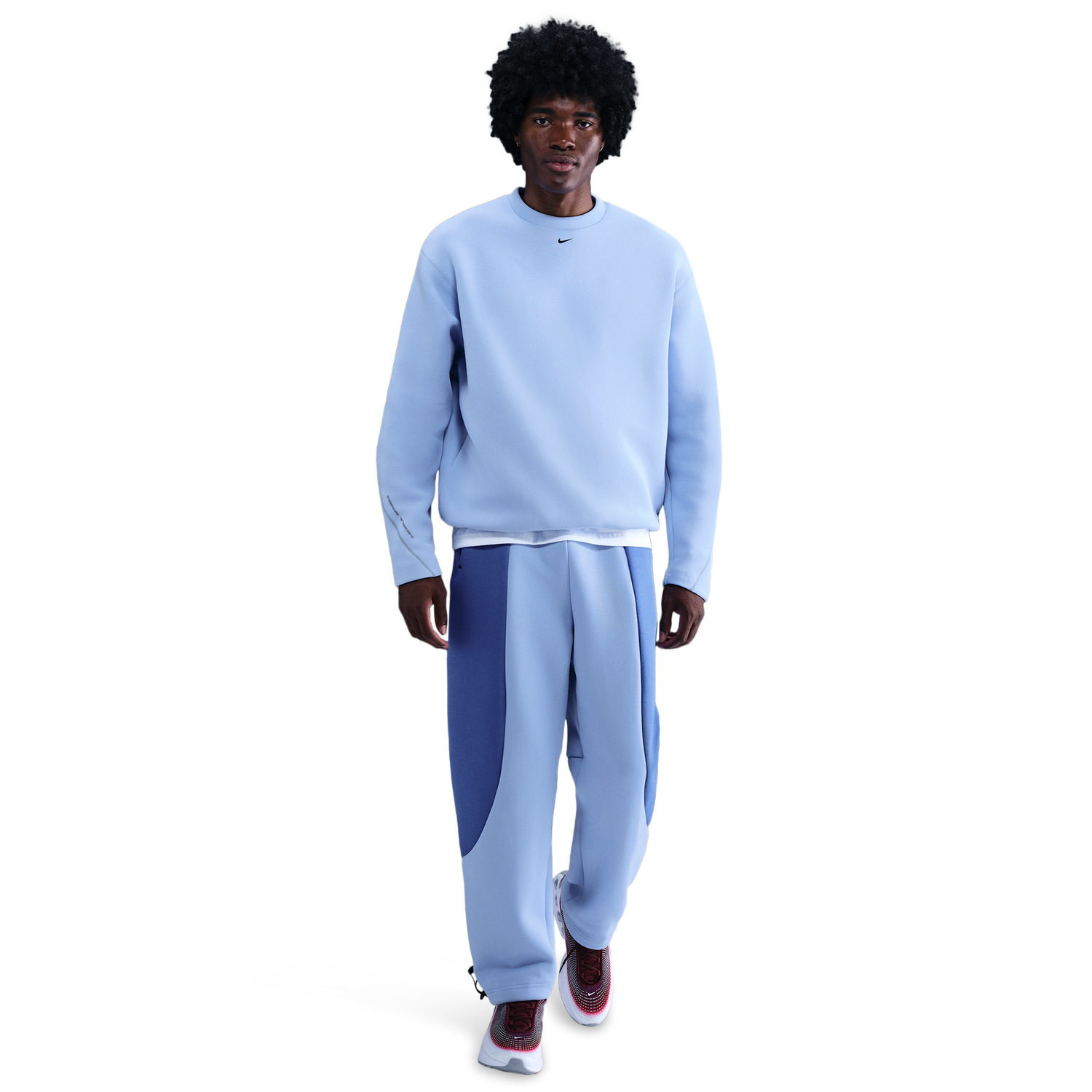 Nike Tech Fleece Crew - Men's - Aluminum/Black