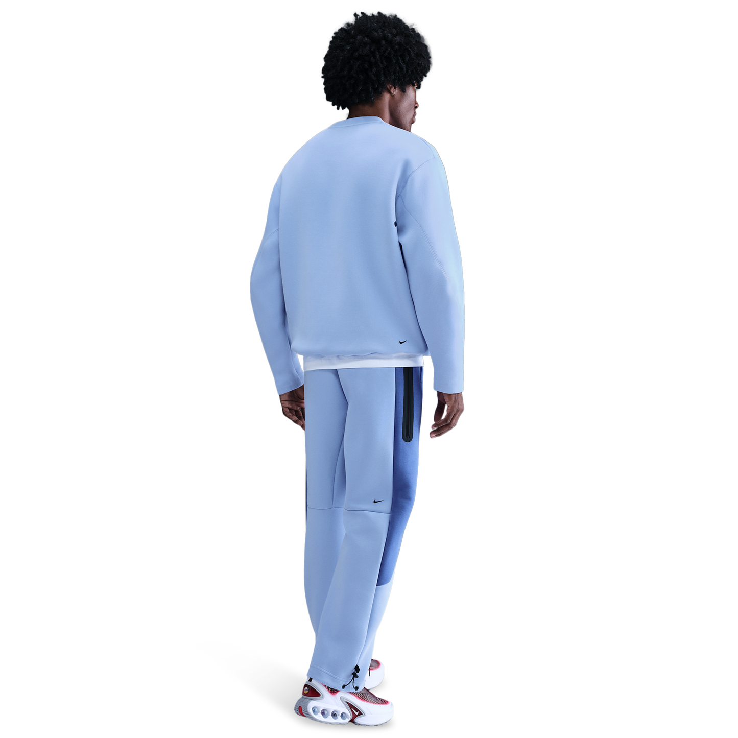 Nike Tech Fleece Crew - Men's - Aluminum/Black