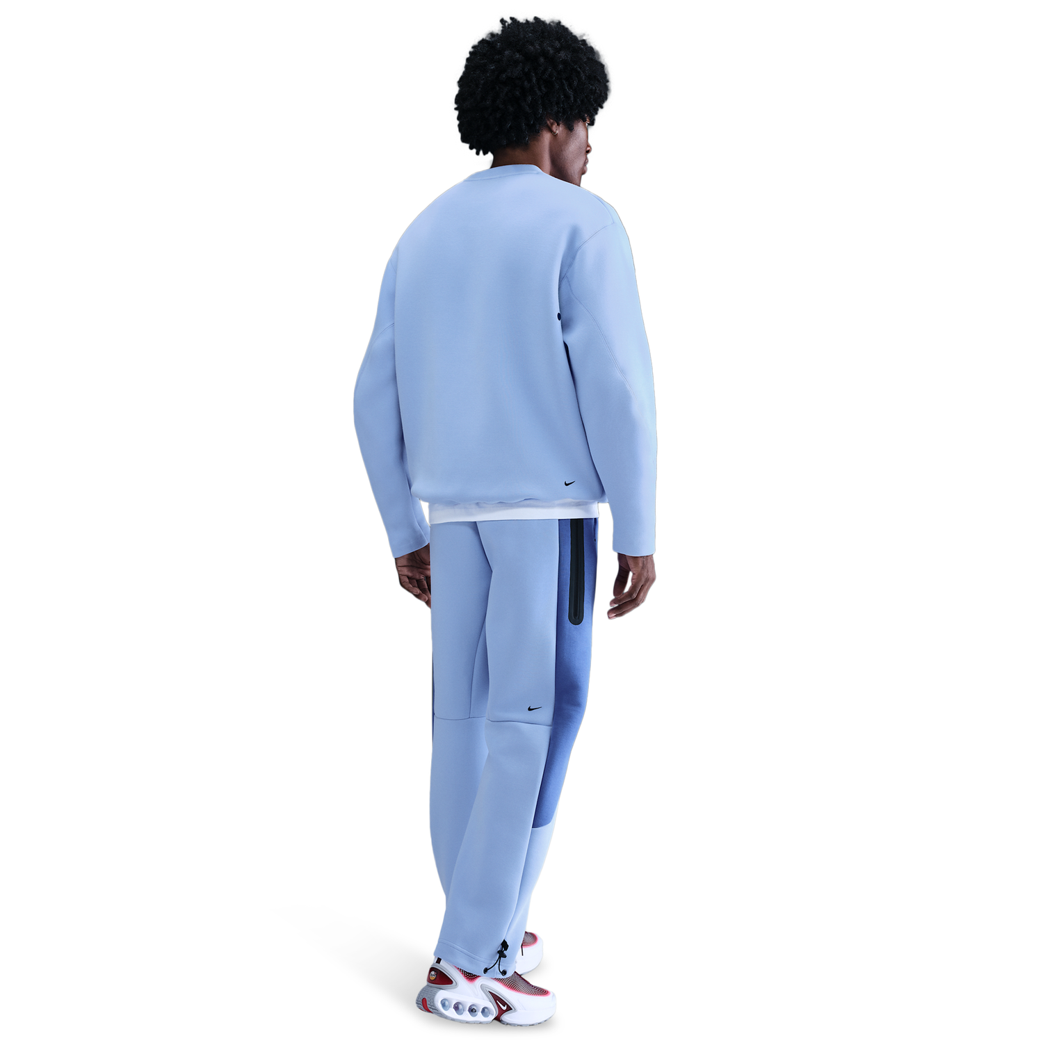 Nike Tech Fleece Crew - Men's - Aluminum/Black